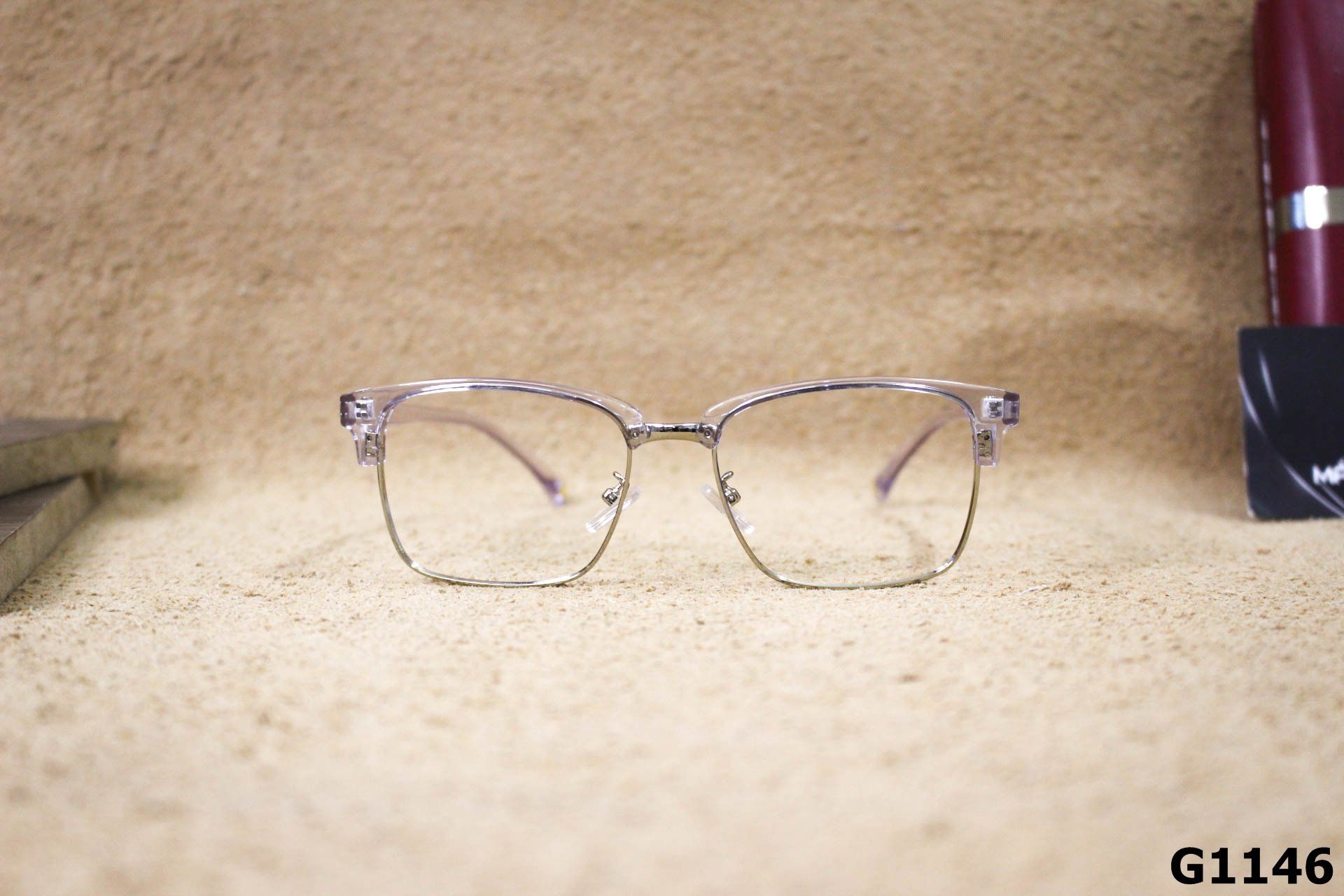 Gọng Kính Cận Nửa Gọng Thời Trang Unisex - G1146