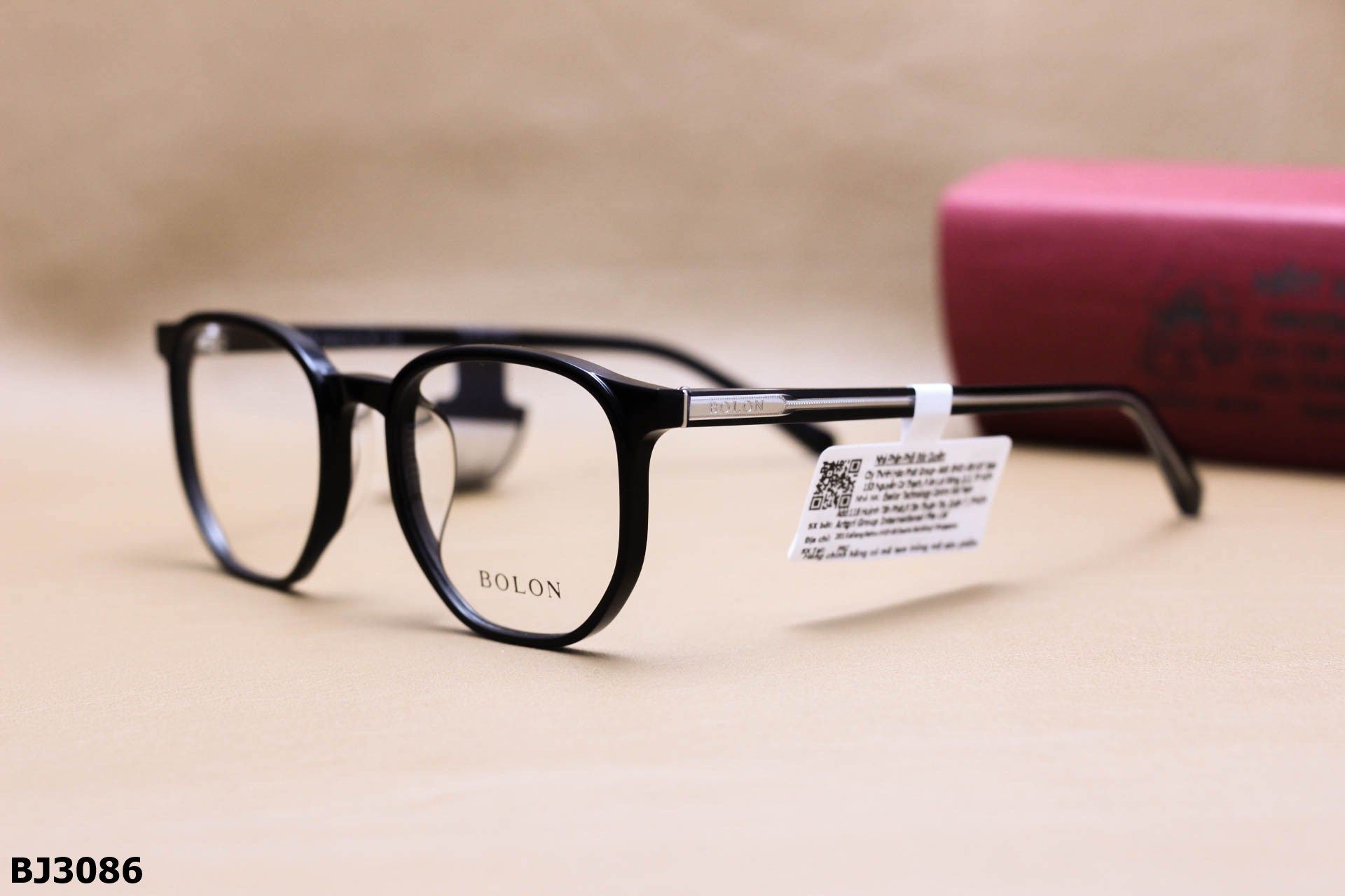 Gọng Kính Cận Chính Hãng Bolon Thời Trang Unisex, Chất Nhựa Acetate Nguyên Khối - BJ3086