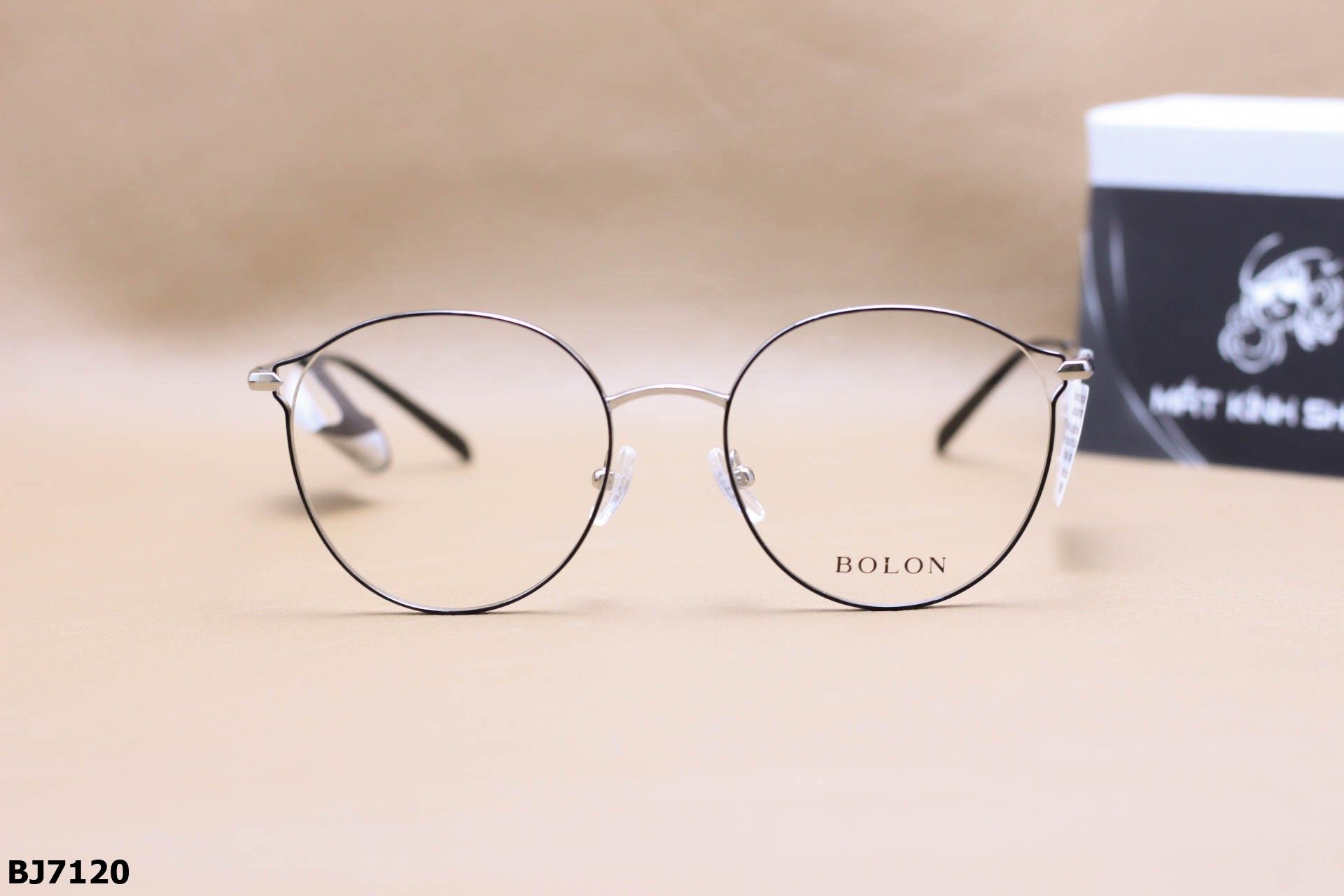 Gọng Kính Tròn Mắt Mèo Thời Trang Nữ Chính Hãng Bolon, Chất Liệu Thép Cao Cấp - BJ7120