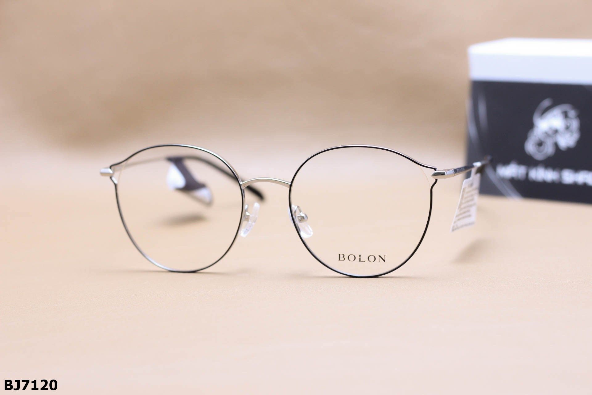 Gọng Kính Tròn Mắt Mèo Thời Trang Nữ Chính Hãng Bolon, Chất Liệu Thép Cao Cấp - BJ7120