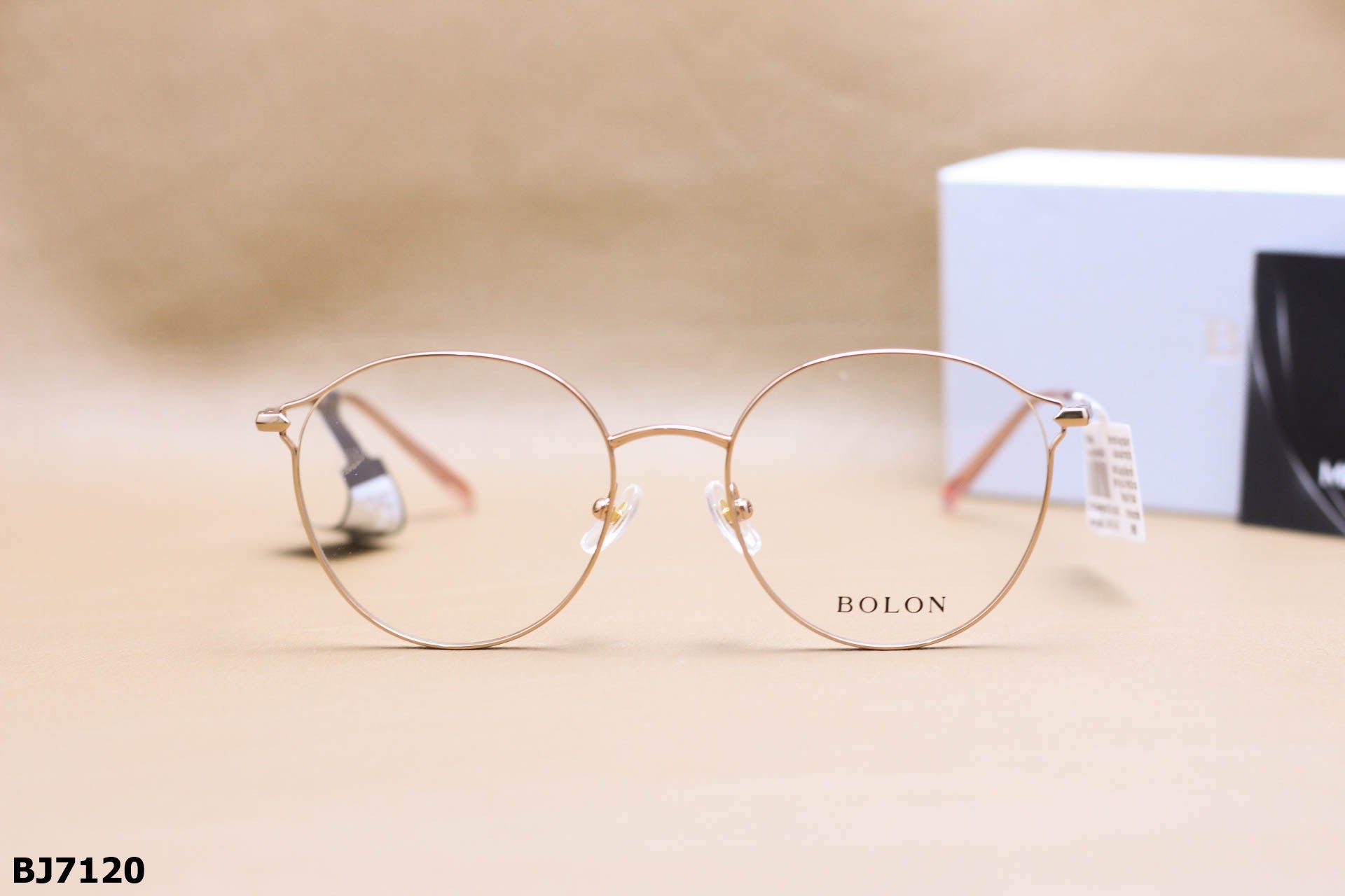 Gọng Kính Tròn Mắt Mèo Thời Trang Nữ Chính Hãng Bolon, Chất Liệu Thép Cao Cấp - BJ7120