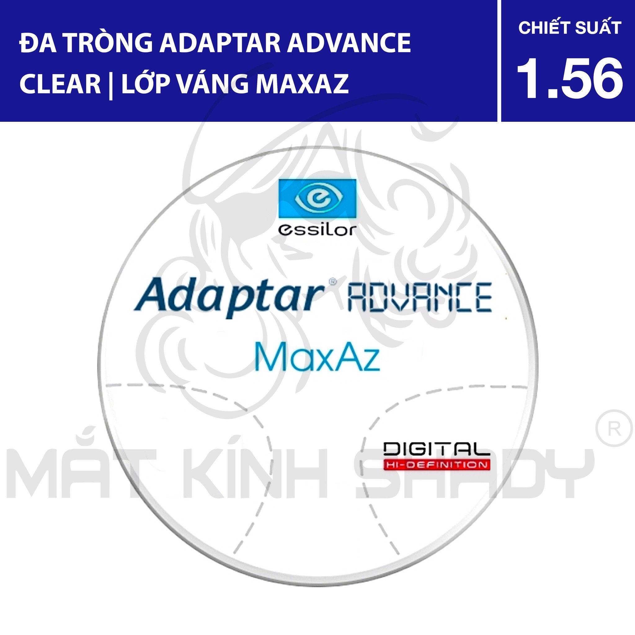 Đa tròng Adaptar Advance Clear 1.56