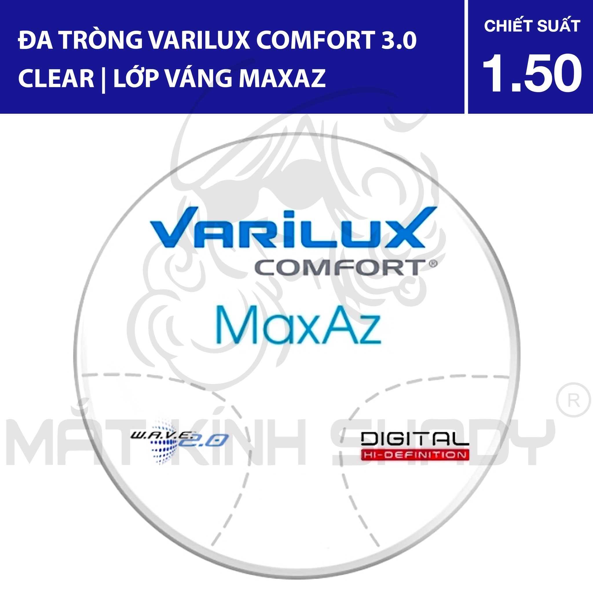 Đa tròng Varilux Comfort 3.0 Clear - 1.50