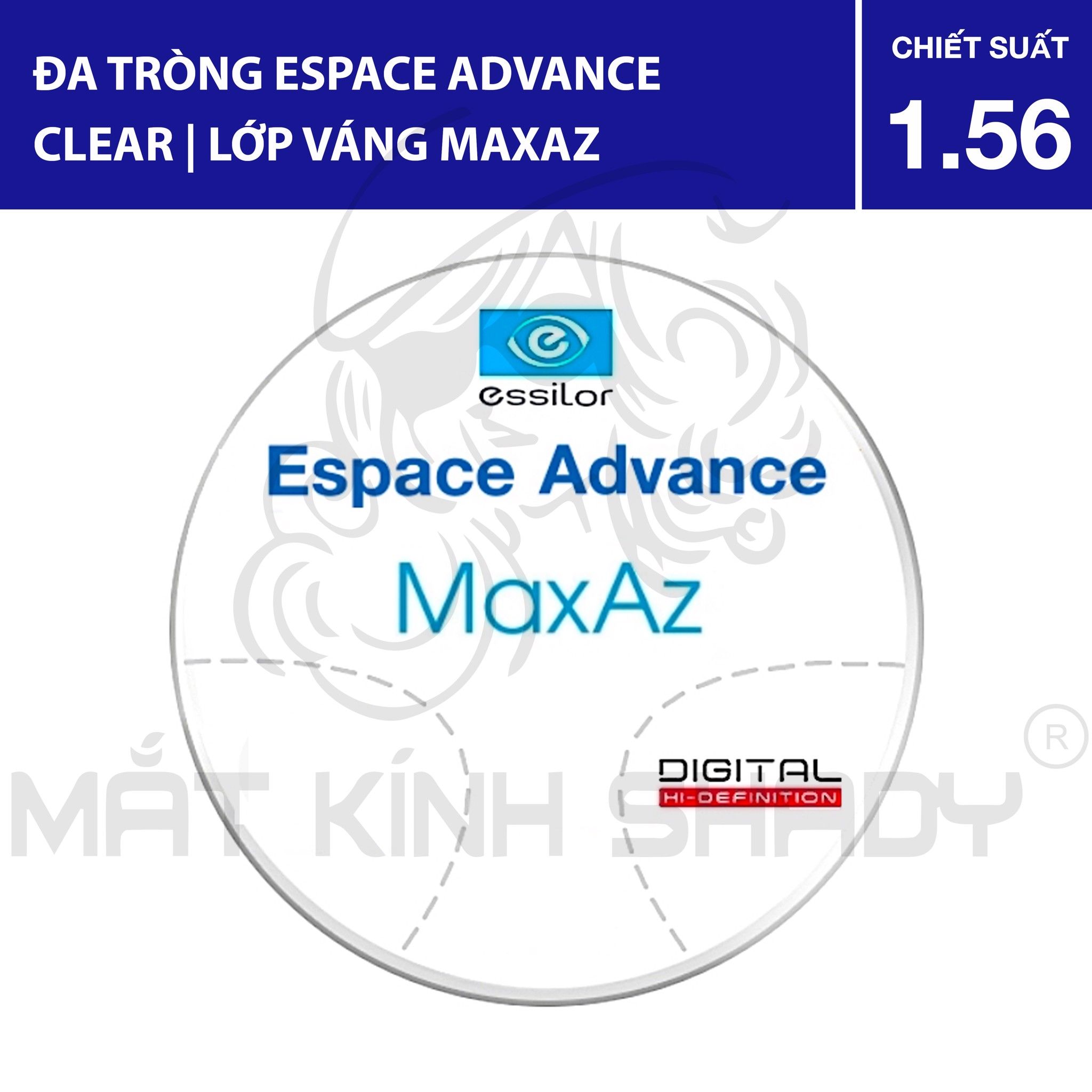 Đa tròng Espace Advance Clear - 1.56