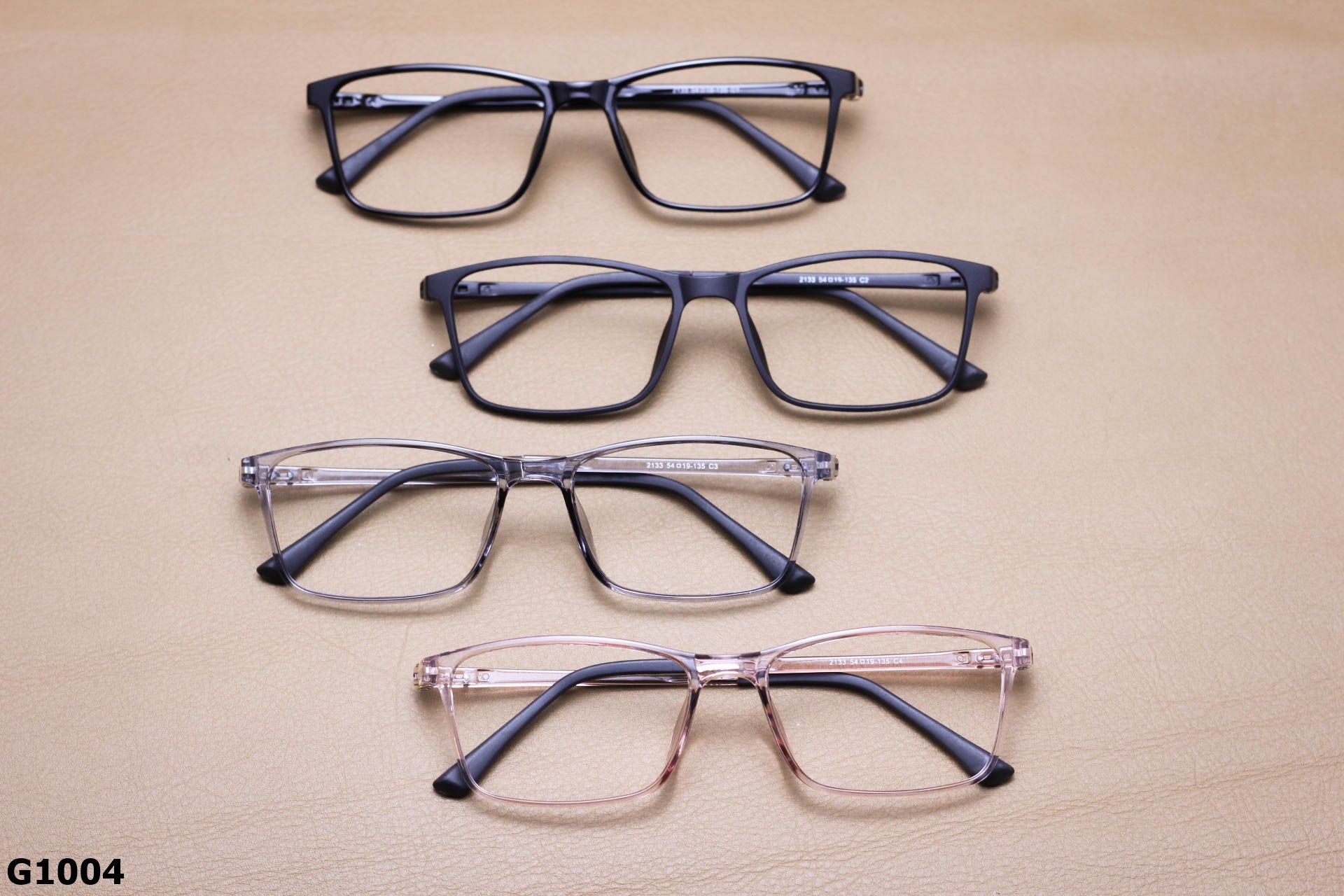 Gọng Kính Cận Nhựa Dẻo, Dáng Vuông Unisex - G1004