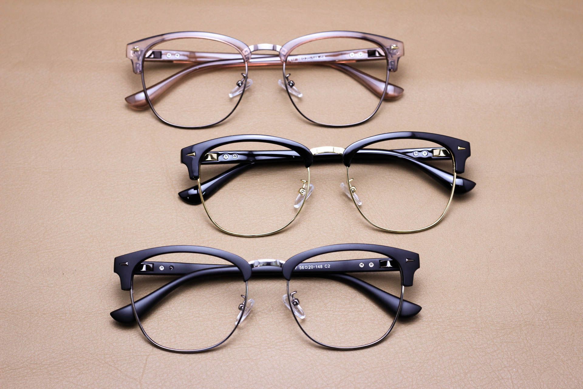 Gọng Kính Cận Thời Trang Clubmaster Unisex - G1015