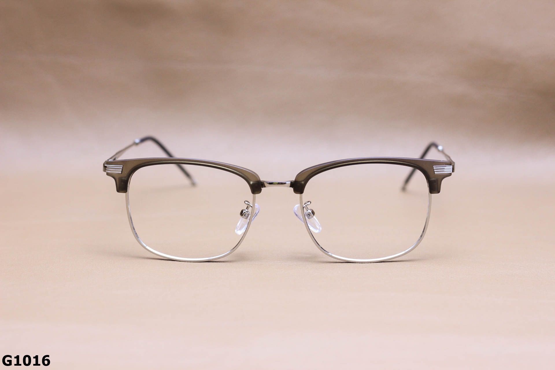 Gọng Kính Cận Nhựa, Hợp Kim Nửa Gọng Unisex - G1016