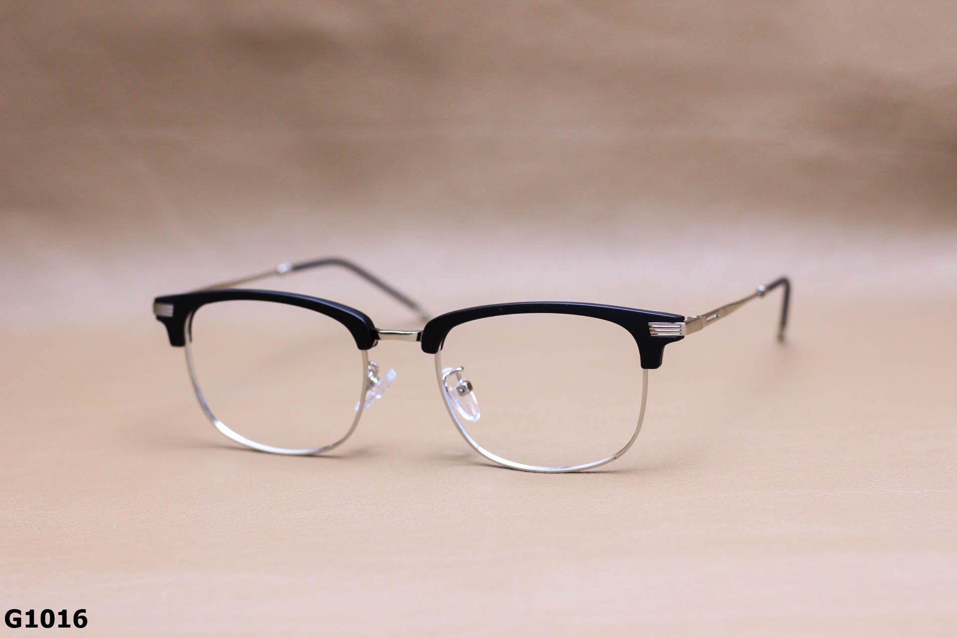 Gọng Kính Cận Nhựa, Hợp Kim Nửa Gọng Unisex - G1016