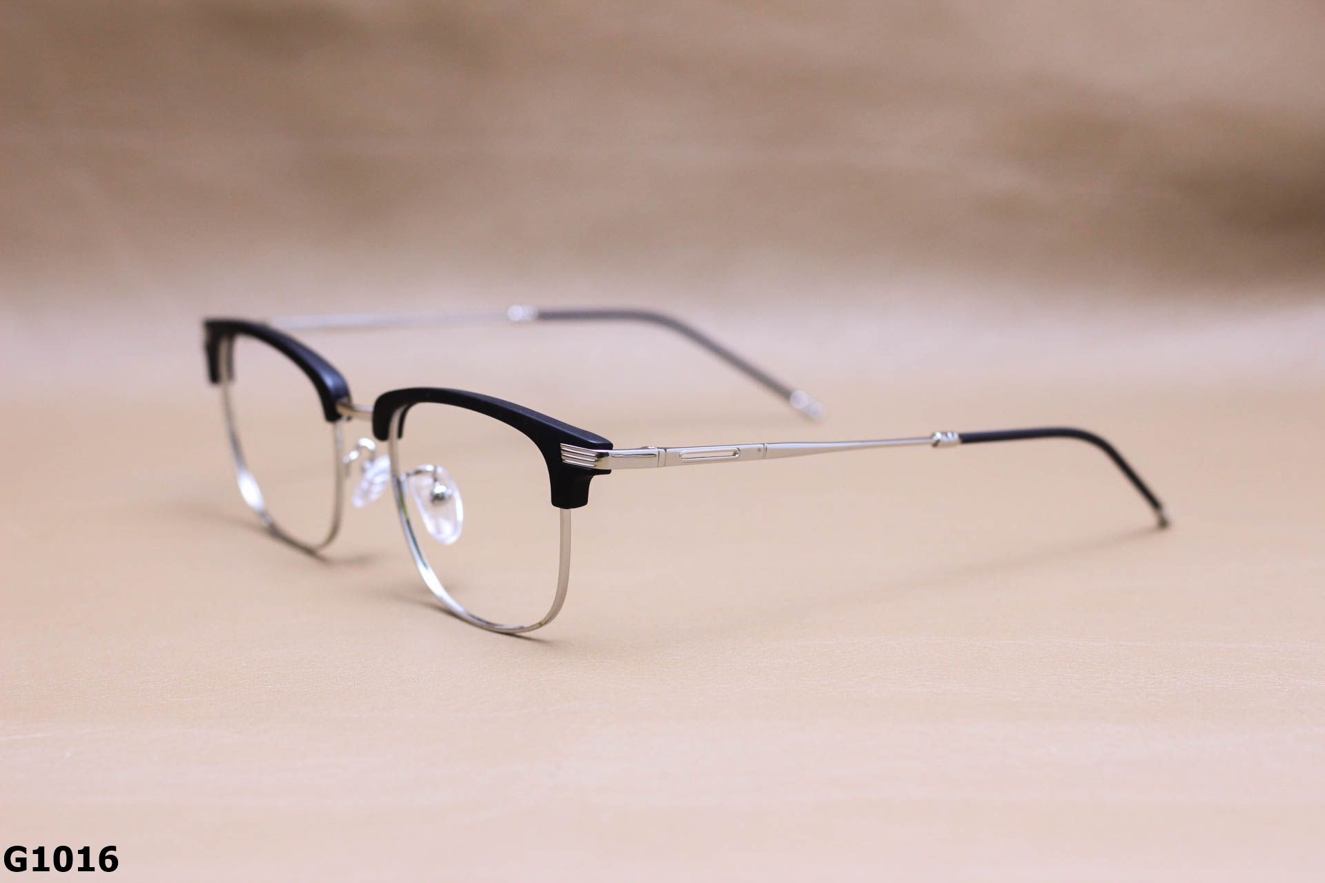 Gọng Kính Cận Nhựa, Hợp Kim Nửa Gọng Unisex - G1016