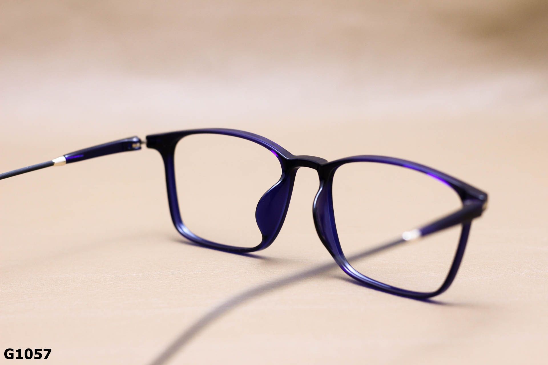 Gọng Kính Cận Vuông Thanh Mảnh Unisex Nhựa Dẻo TR90 - G1057