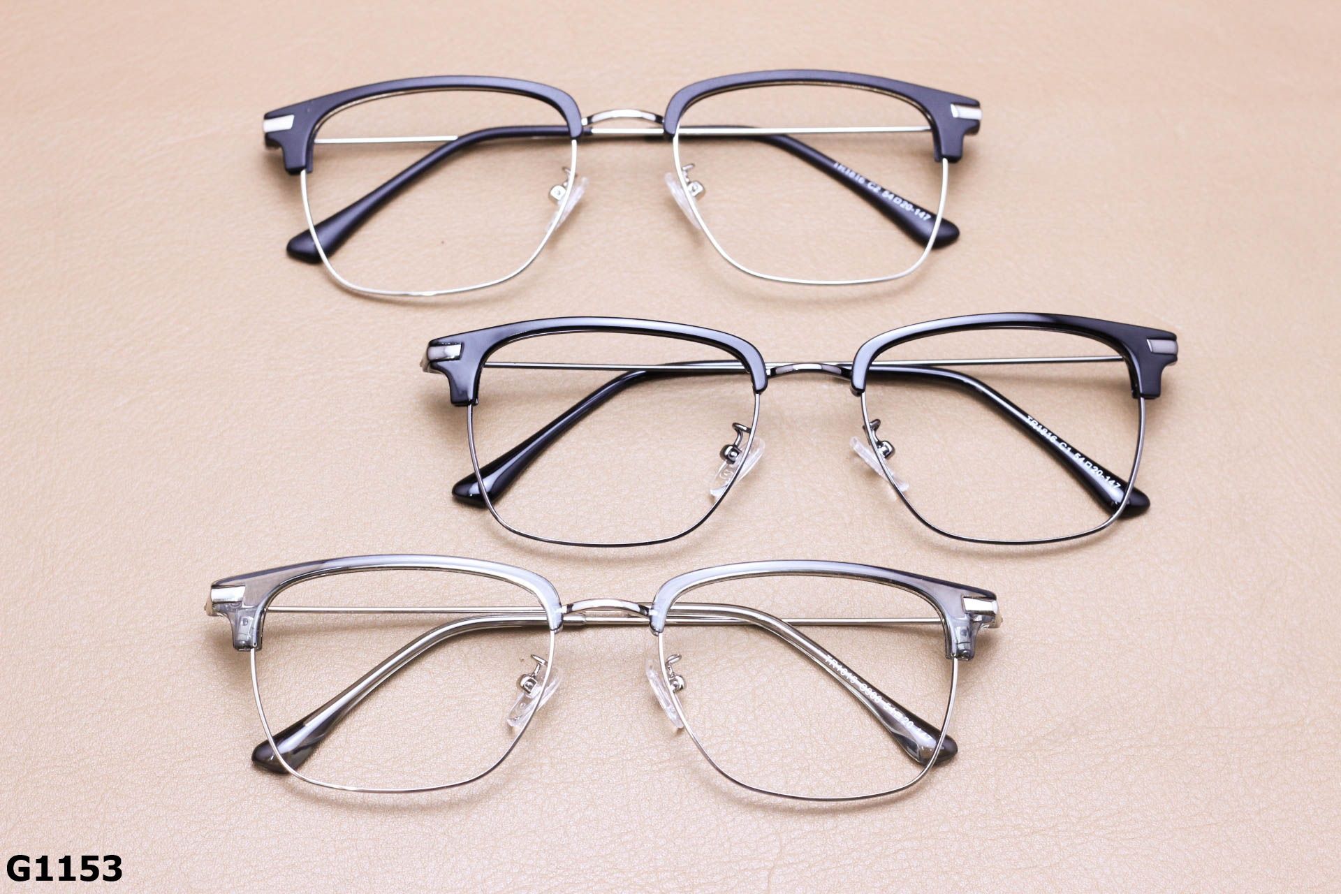 Gọng Kính Cận Hợp Kim Nửa Gọng Thời Trang Unisex - G1153