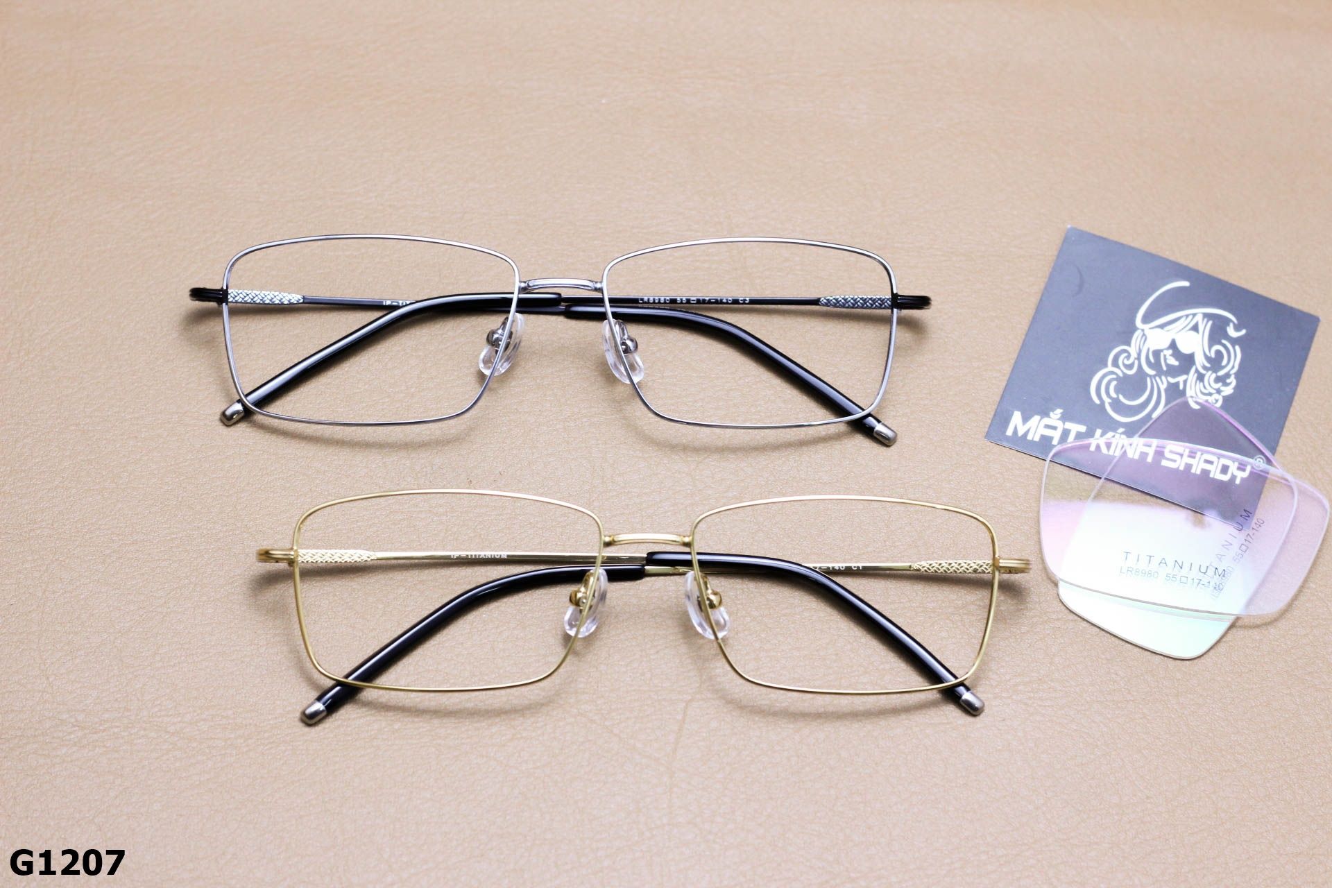 Gọng Kính Cận Titanium Dáng Vuông Thời Trang Unisex - G1207