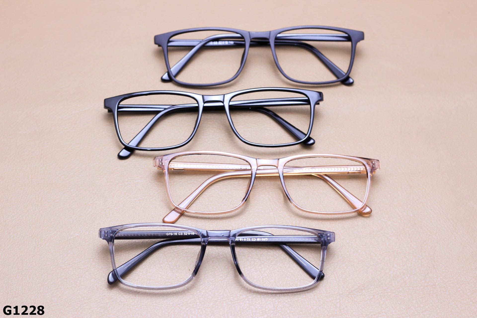 Gọng Kính Cận Nhựa Dẻo TR90 Dáng Vuông Bầu Unisex - G1228