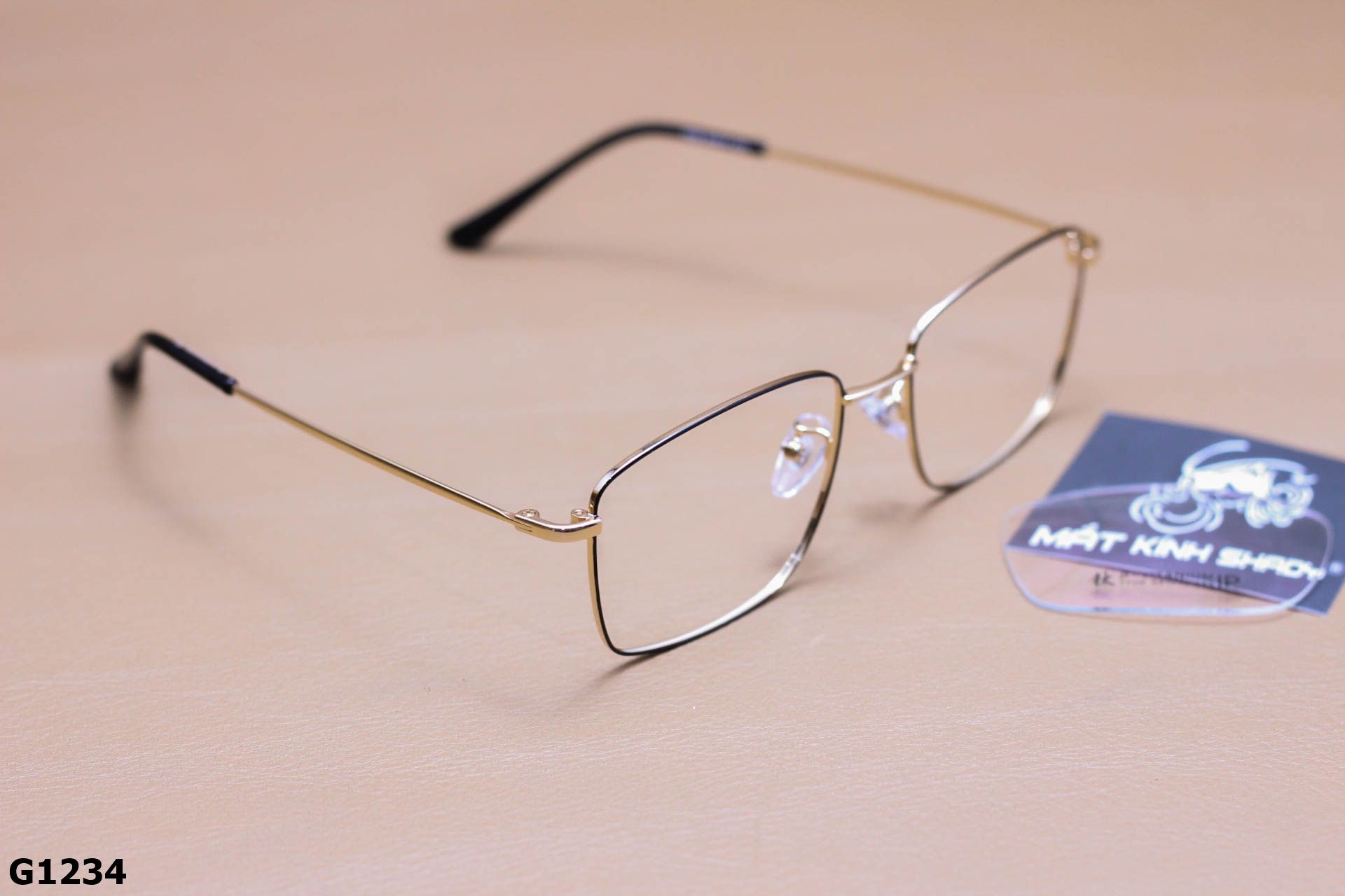 Gọng Kính Cận Titanium Cao Cấp, Dáng Vuông Thời Trang Unisex - G1234