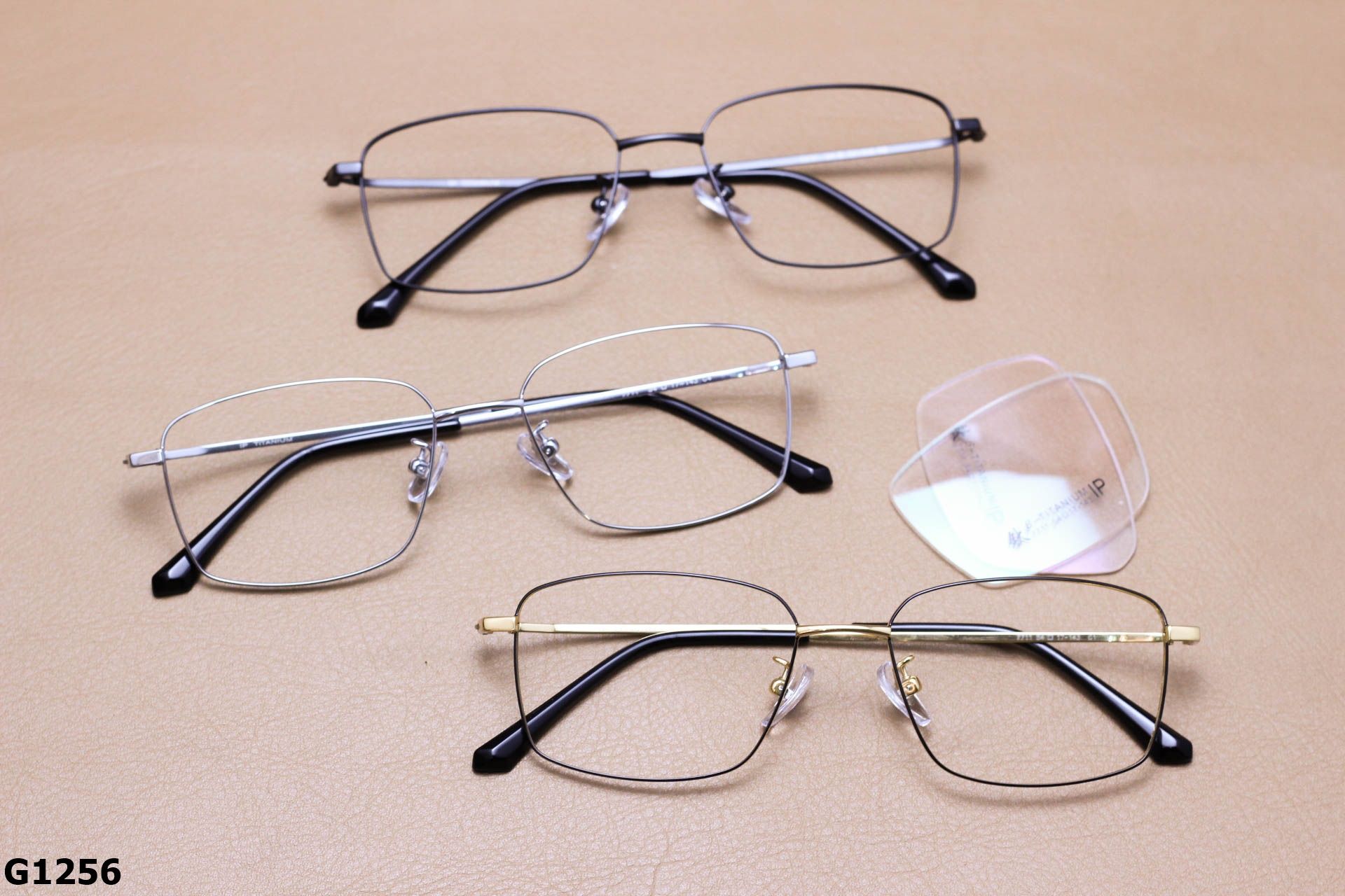 Gọng Kính Cận Dáng Vuông Unisex,Titanium Cao Cấp - G1256