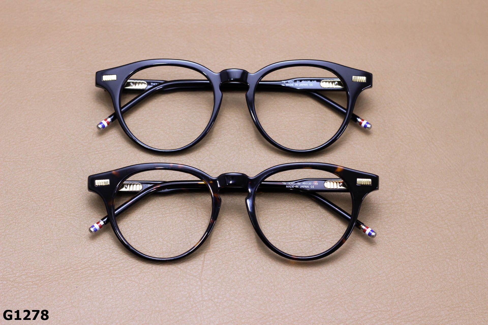 Gọng Kính Cận Tròn Ngố Unisex, Nhựa Acetate Cao Cấp - G1278