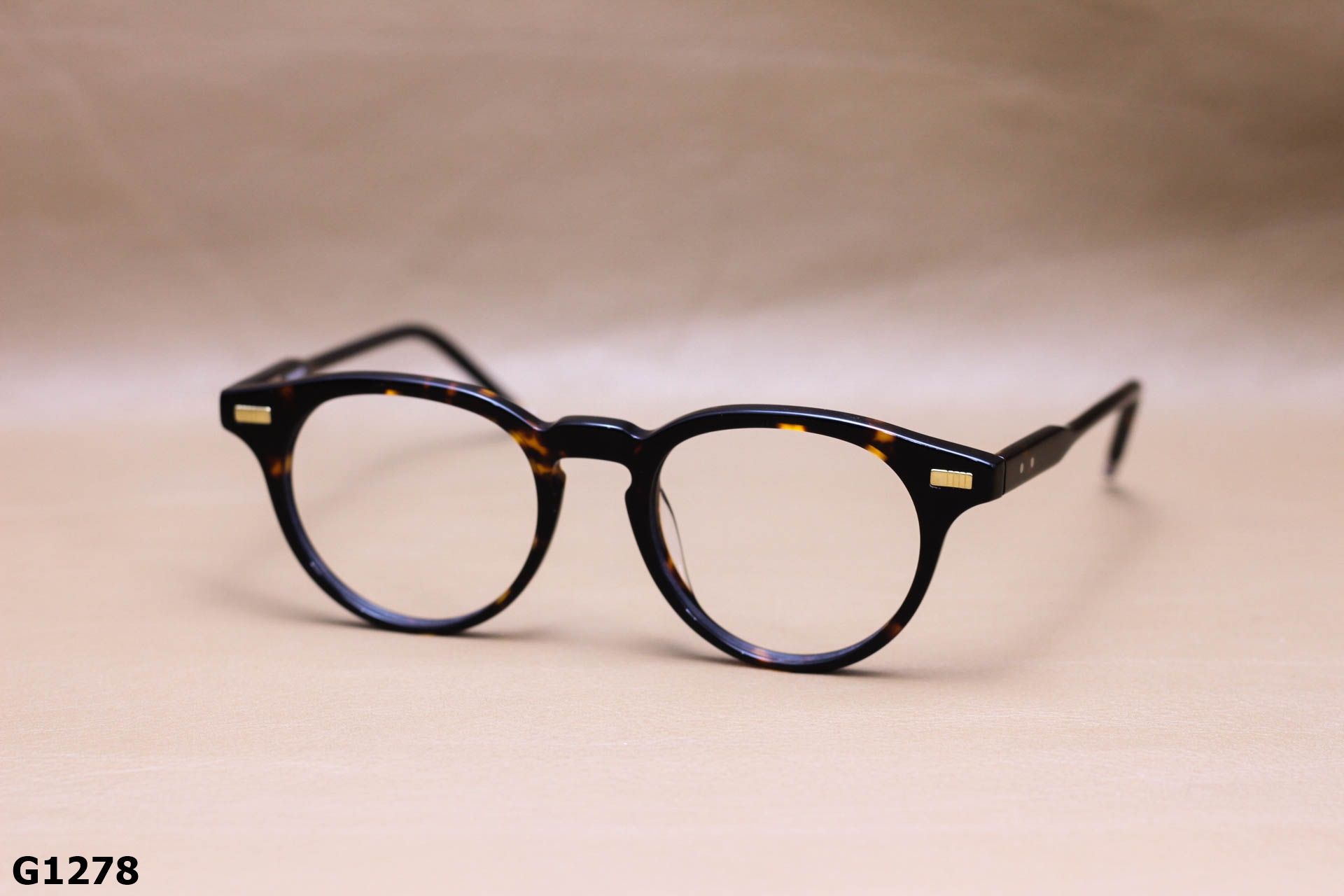 Gọng Kính Cận Tròn Ngố Unisex, Nhựa Acetate Cao Cấp - G1278