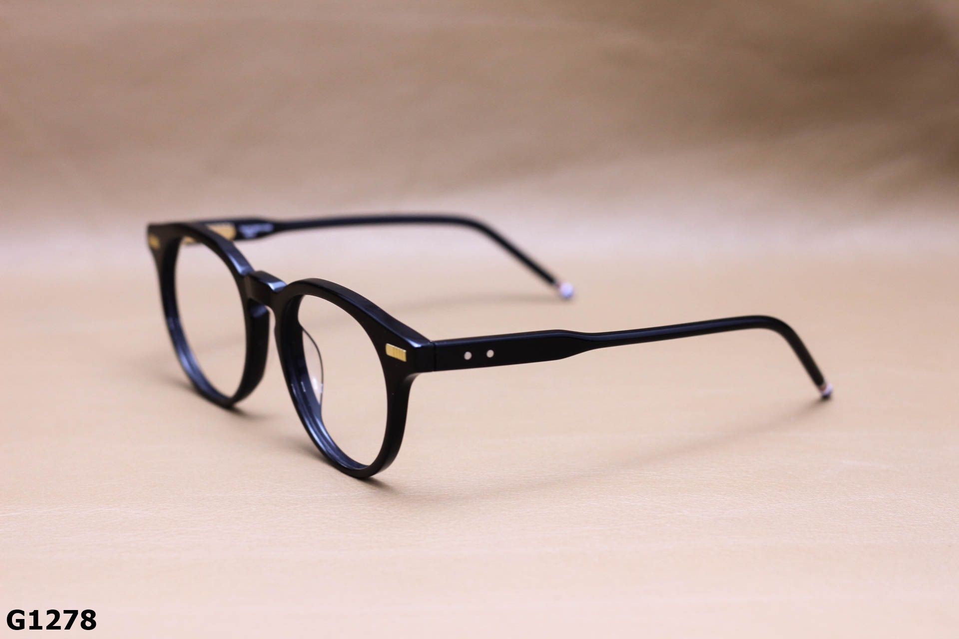 Gọng Kính Cận Tròn Ngố Unisex, Nhựa Acetate Cao Cấp - G1278