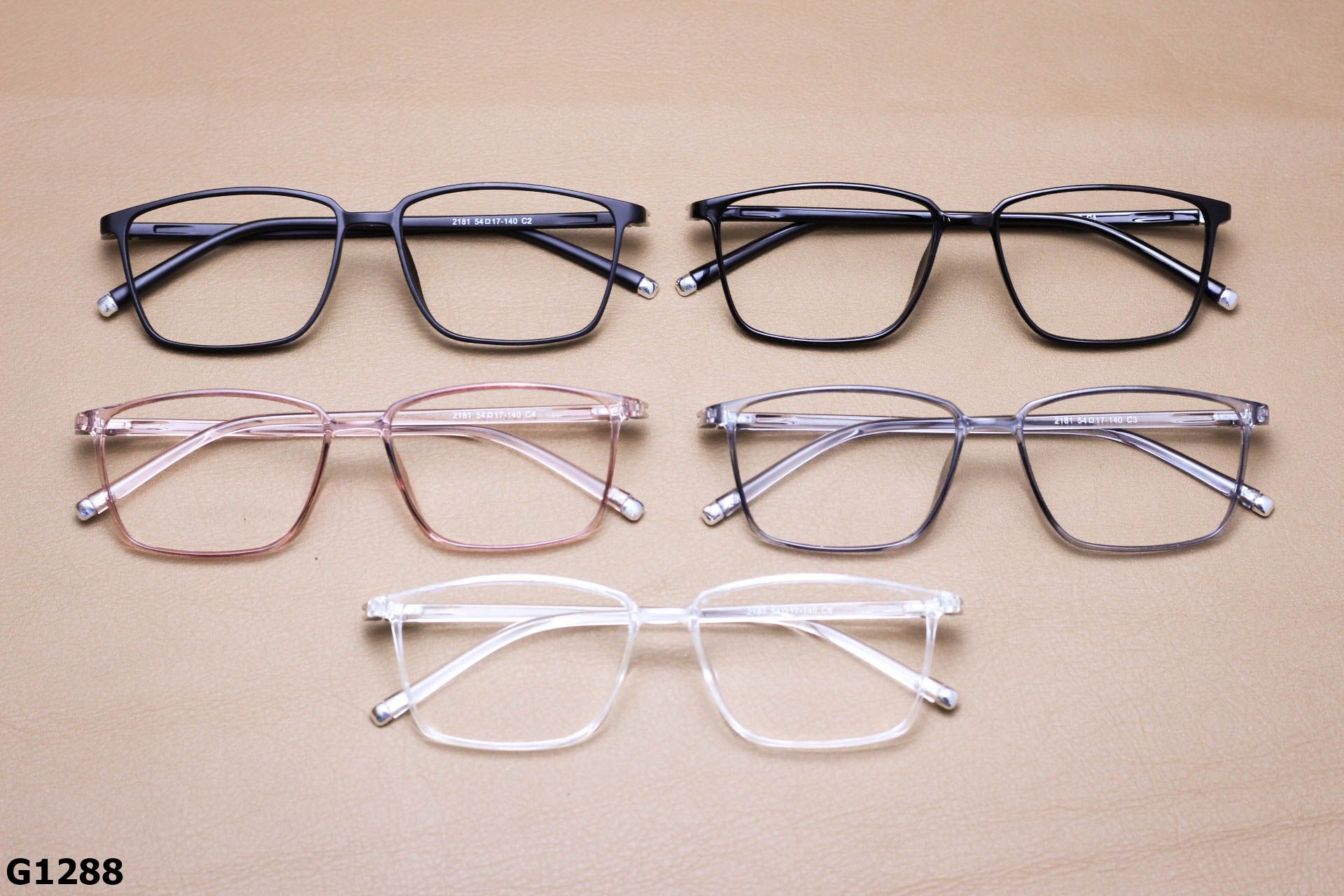 Gọng Kính Cận Nhựa Dẻo TR90 Dáng Vuông Unisex - G1288