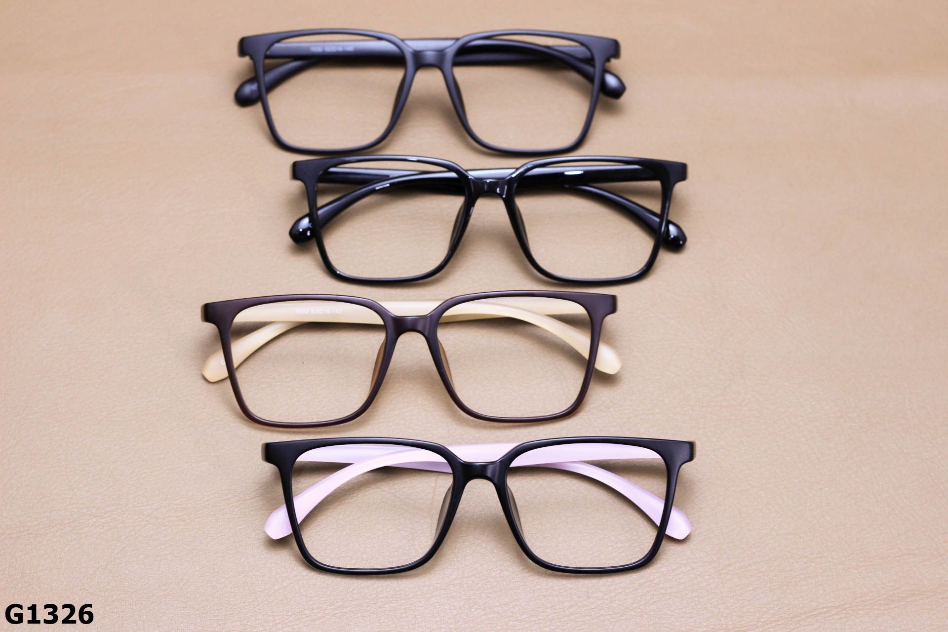 Gọng Kính Cận Nhựa Dẻo Dáng Vuông Unisex - G1326