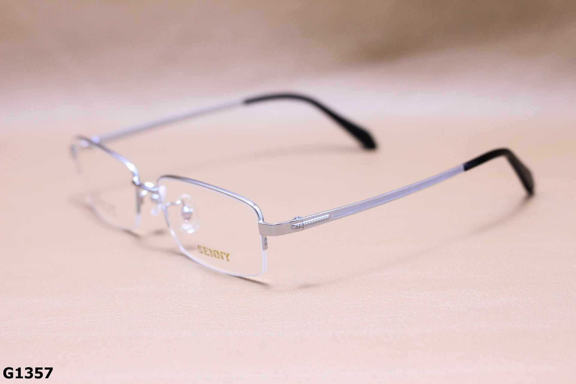Gọng Kính Cận Titanium Cao Cấp Nửa Viền Thời Trang Unisex - G1357