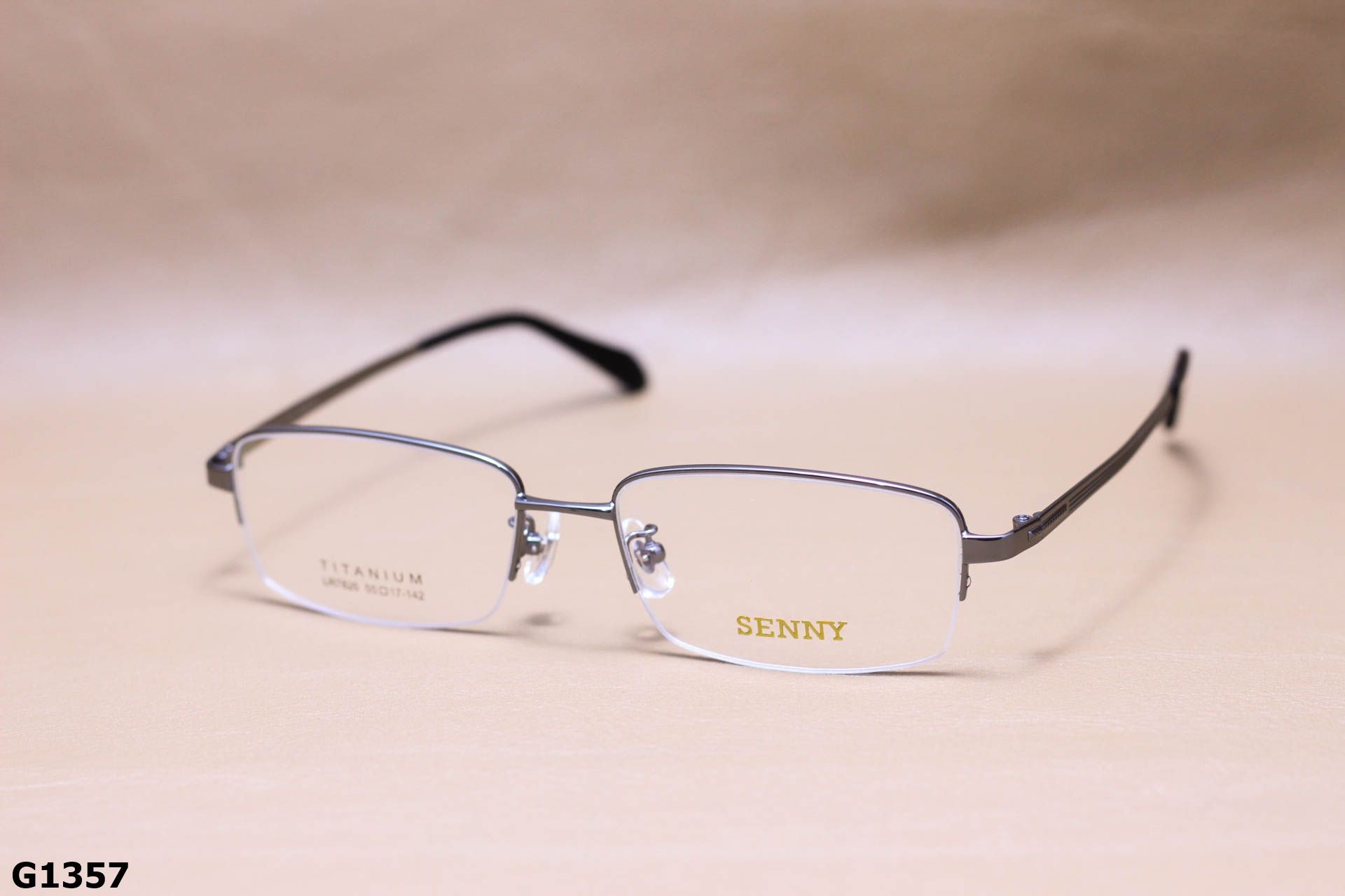 Gọng Kính Cận Titanium Cao Cấp Nửa Viền Thời Trang Unisex - G1357