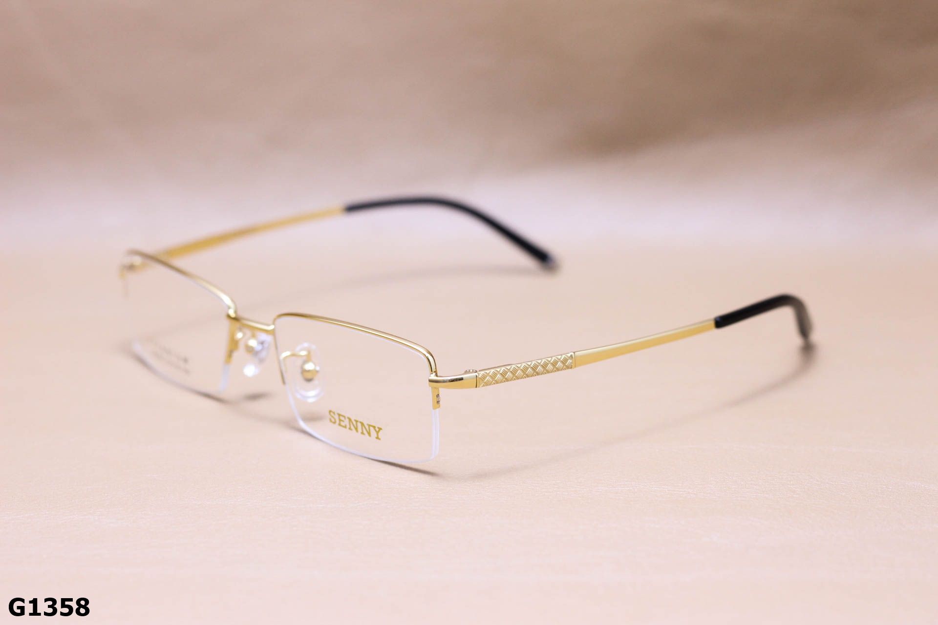 Gọng Kính Cận Titanium Cao Cấp Nửa Viền Thời Trang Unisex - G1358