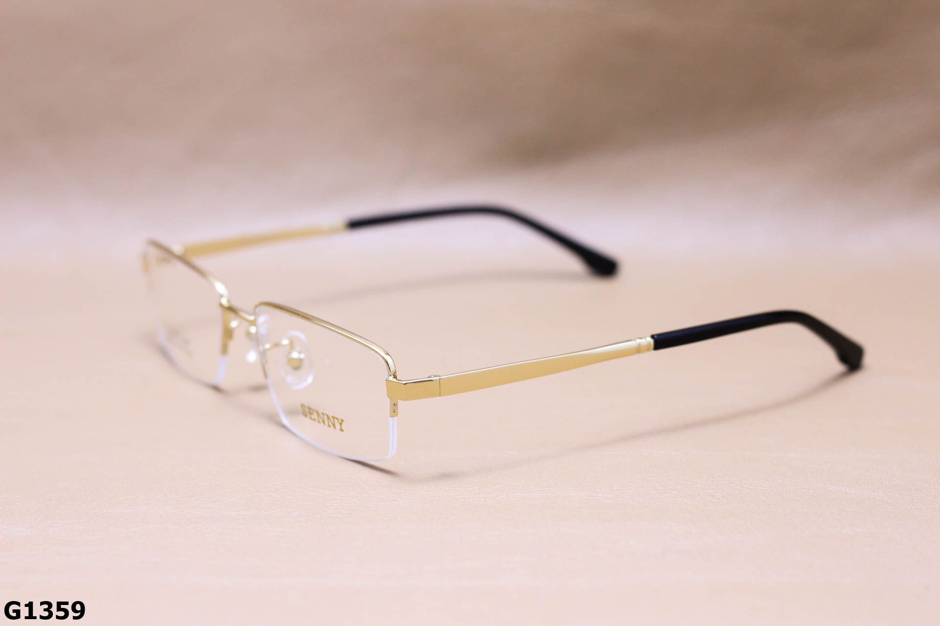 Gọng Kính Cận Titanium Cao Cấp Nửa Viền Thời Trang Unisex - G1359