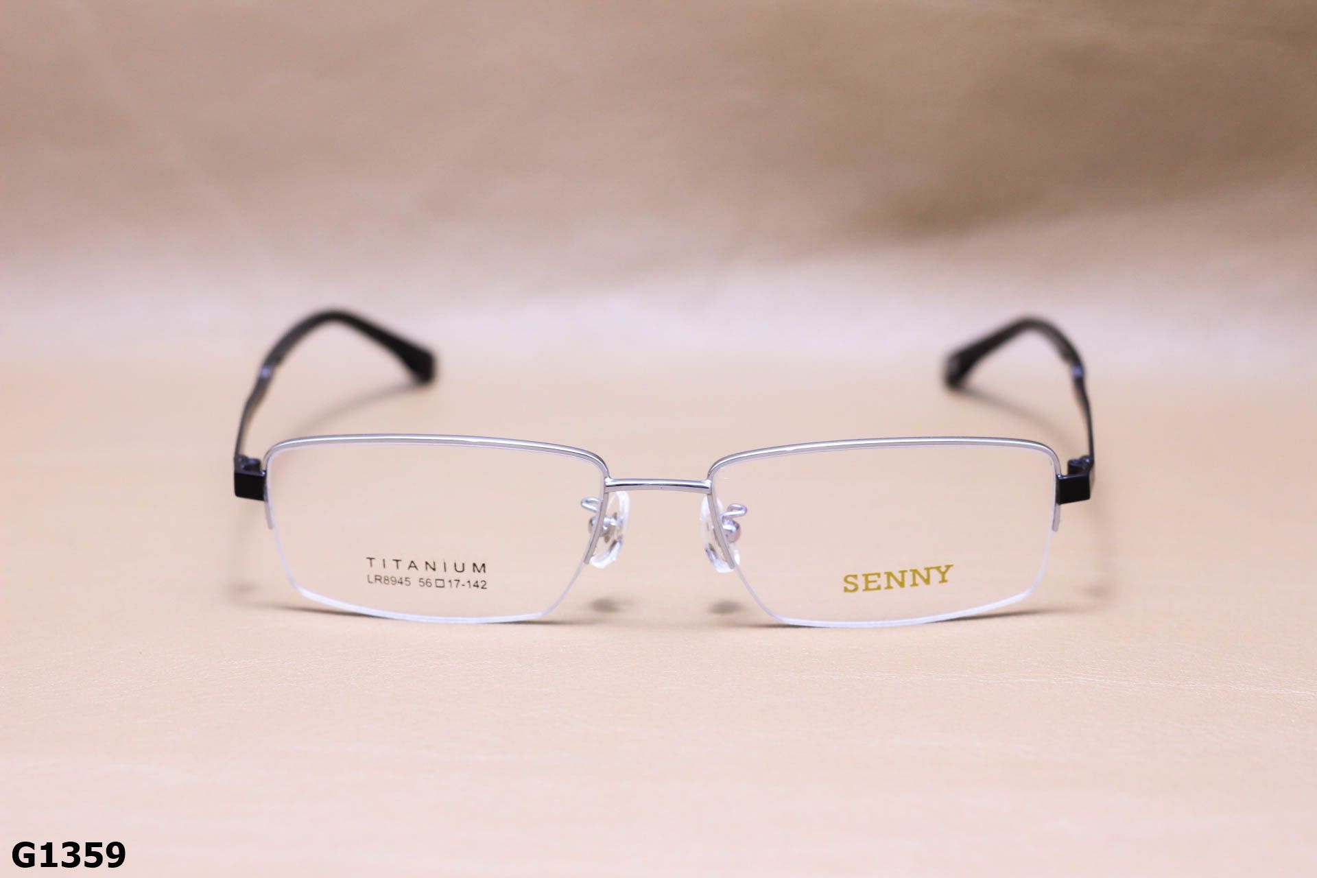 Gọng Kính Cận Titanium Cao Cấp Nửa Viền Thời Trang Unisex - G1359