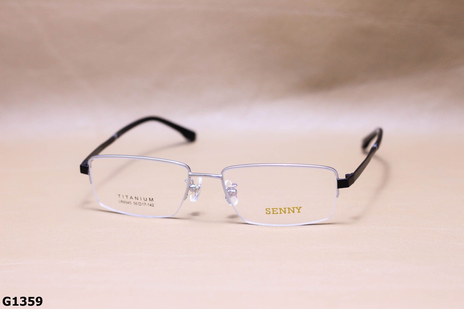Gọng Kính Cận Titanium Cao Cấp Nửa Viền Thời Trang Unisex - G1359