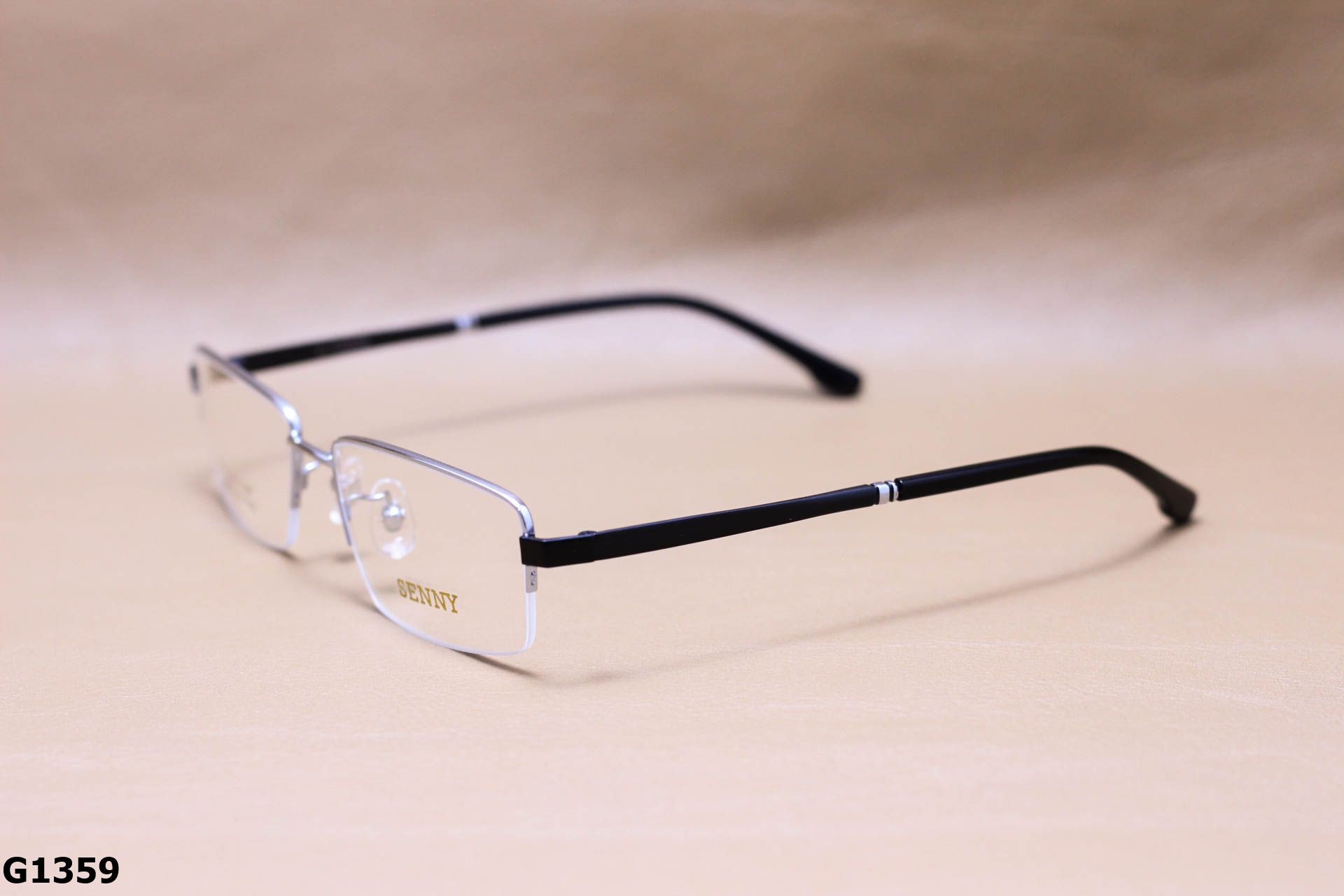 Gọng Kính Cận Titanium Cao Cấp Nửa Viền Thời Trang Unisex - G1359
