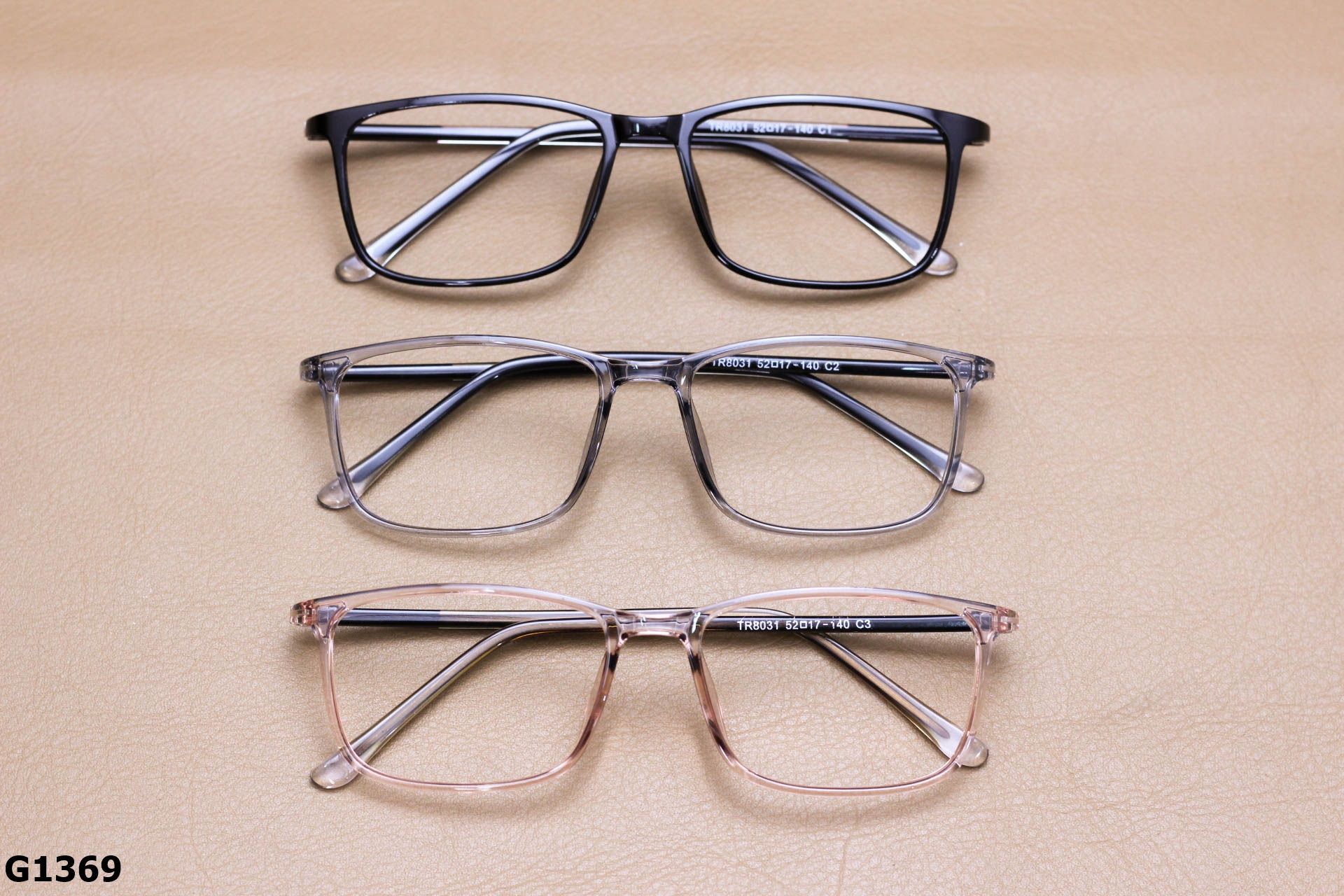 Gọng Kính Cận Nhựa Dẻo TR90 Dáng Vuông Bầu Unisex - G1369