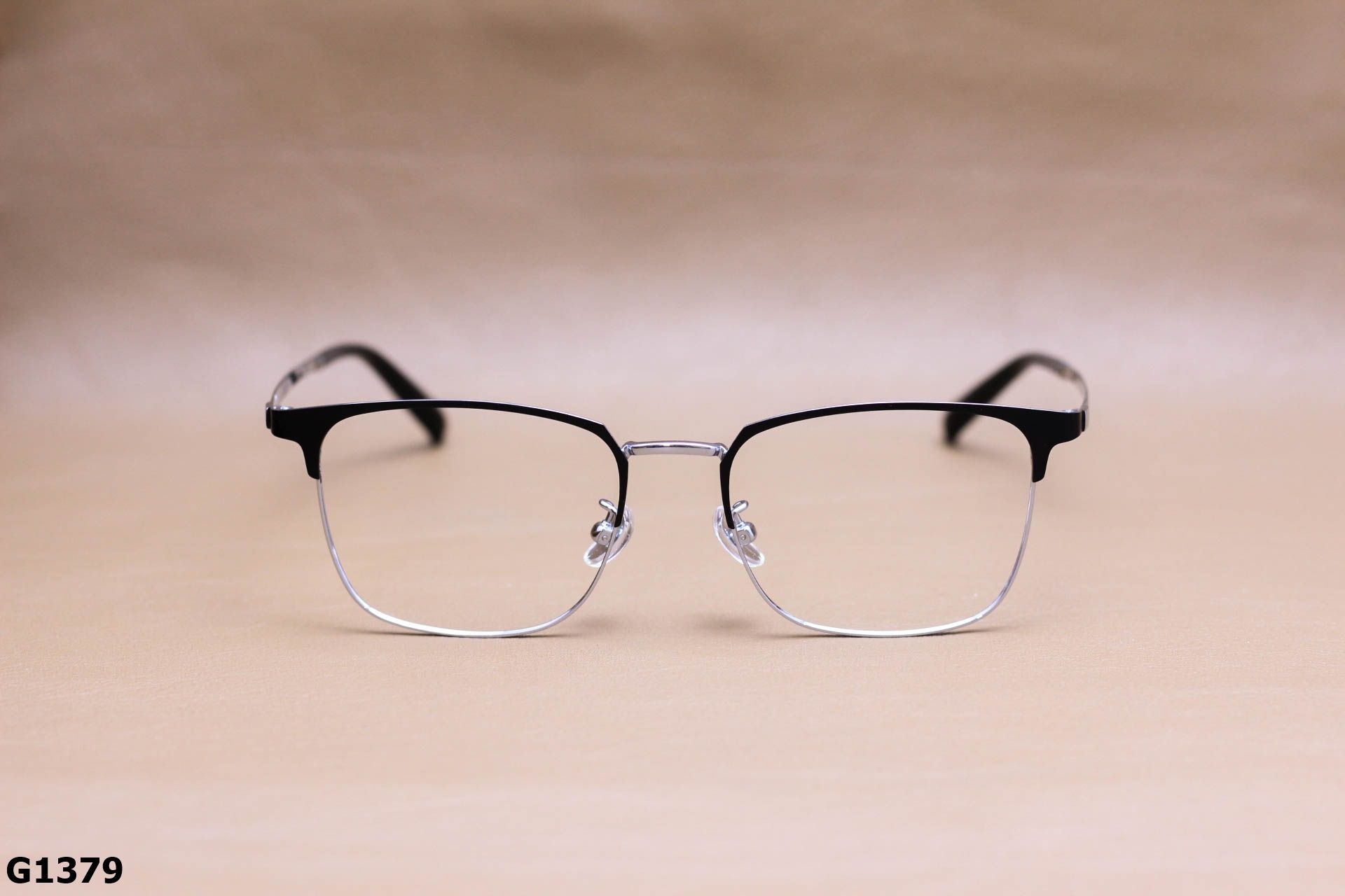 Gọng Kính Cận Titianium Cao Cấp, Thời Trang Nửa Gọng Unisex - G1379