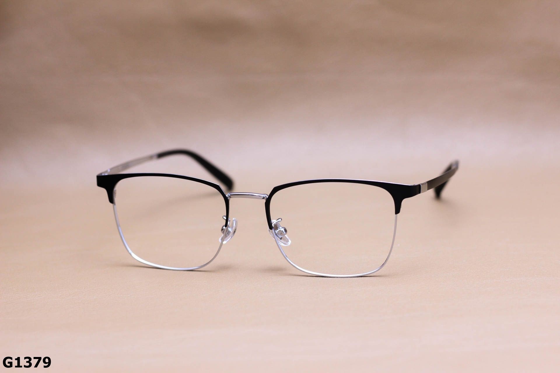 Gọng Kính Cận Titianium Cao Cấp, Thời Trang Nửa Gọng Unisex - G1379