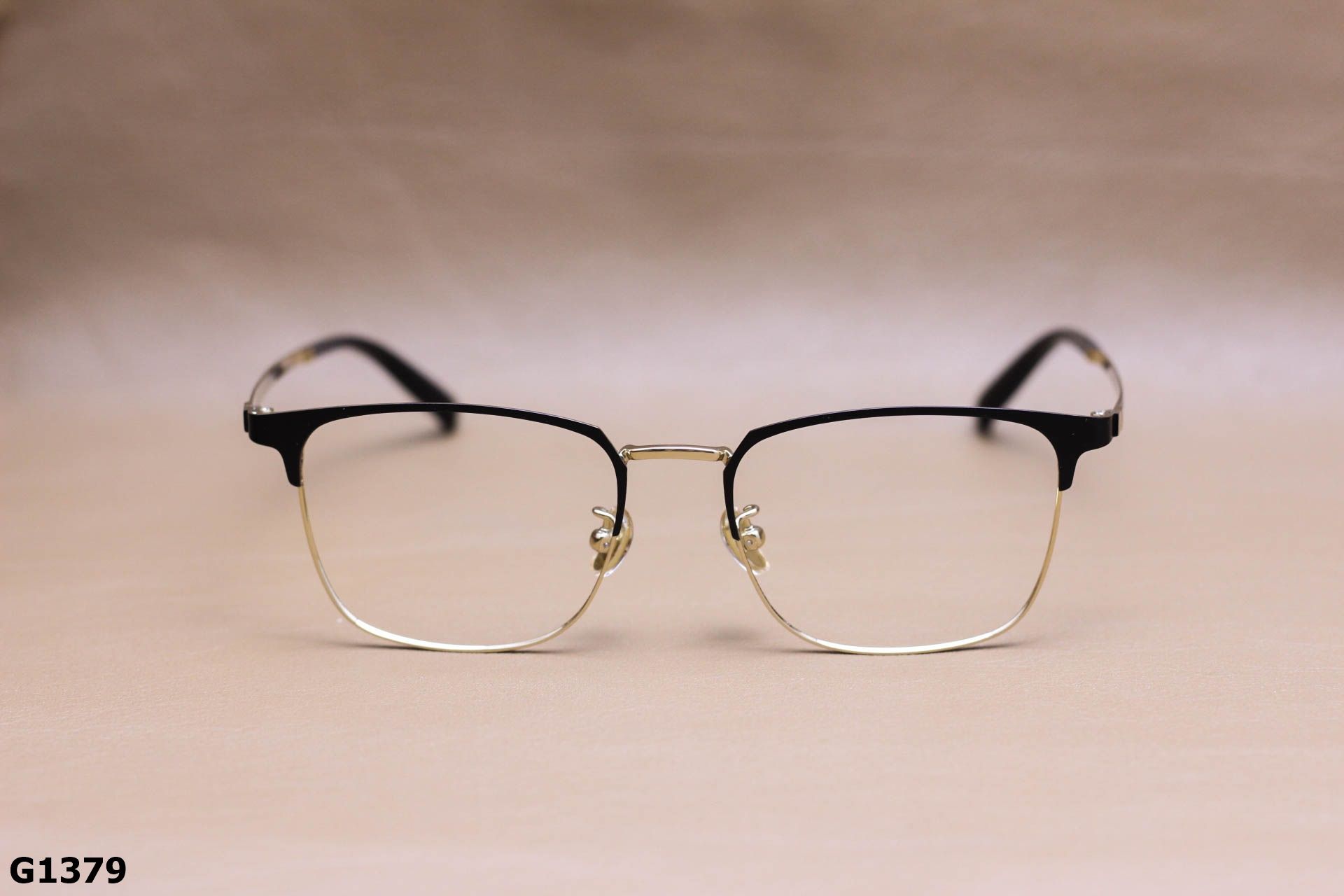 Gọng Kính Cận Titianium Cao Cấp, Thời Trang Nửa Gọng Unisex - G1379