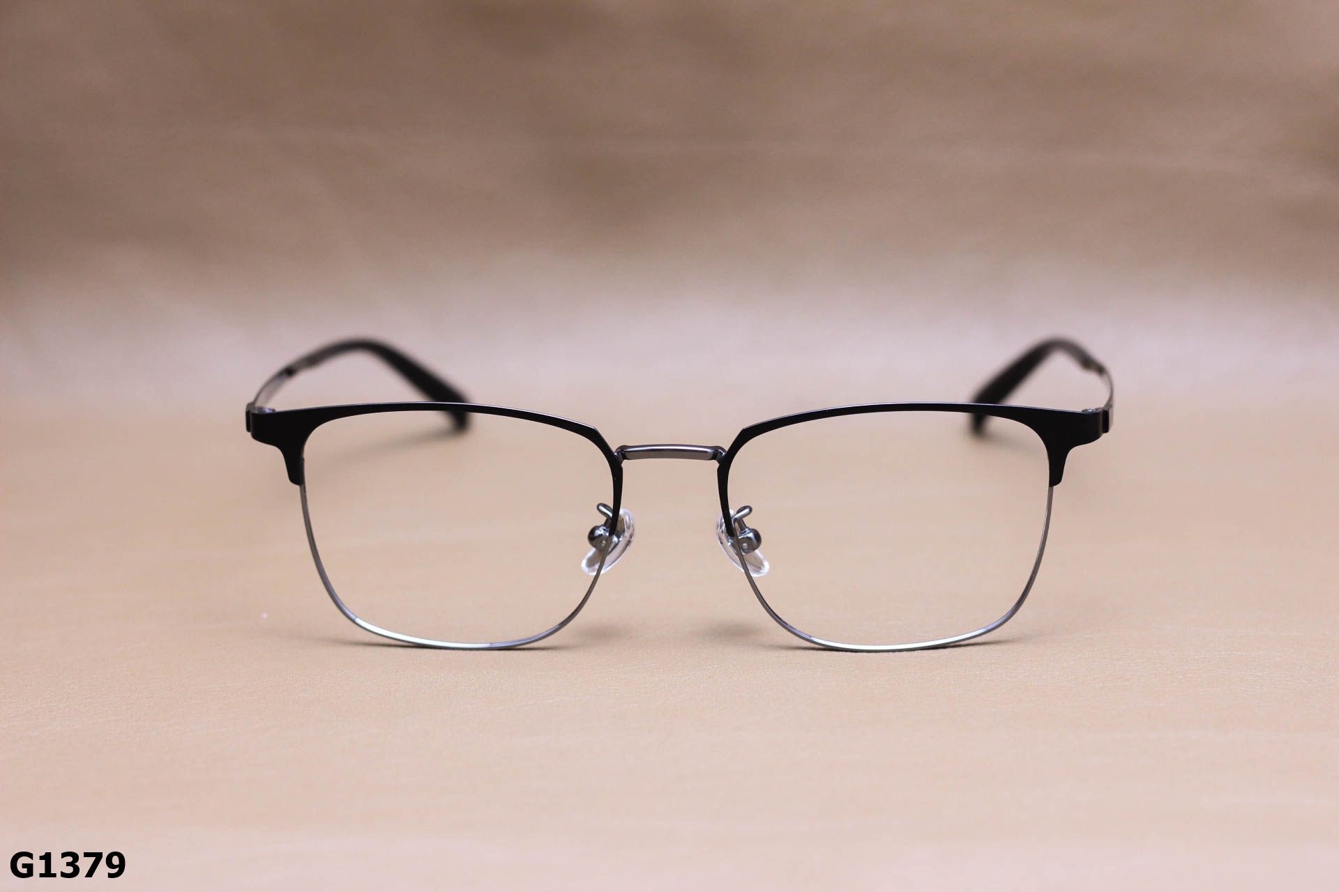 Gọng Kính Cận Titianium Cao Cấp, Thời Trang Nửa Gọng Unisex - G1379