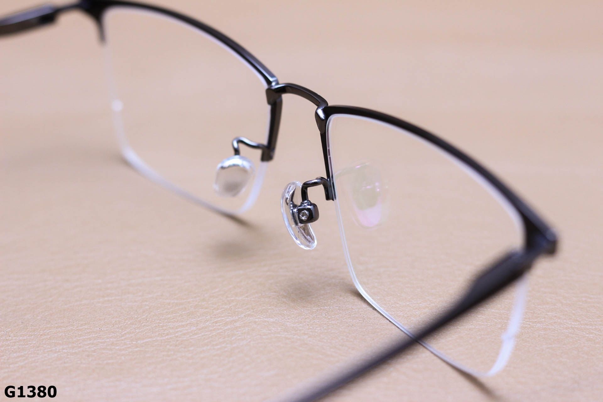 Gọng Kính Cận Titianium Cao Cấp, Thời Trang Nửa Gọng Unisex - G1380