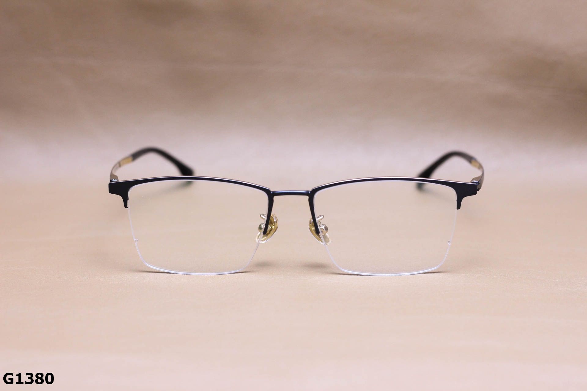 Gọng Kính Cận Titianium Cao Cấp, Thời Trang Nửa Gọng Unisex - G1380