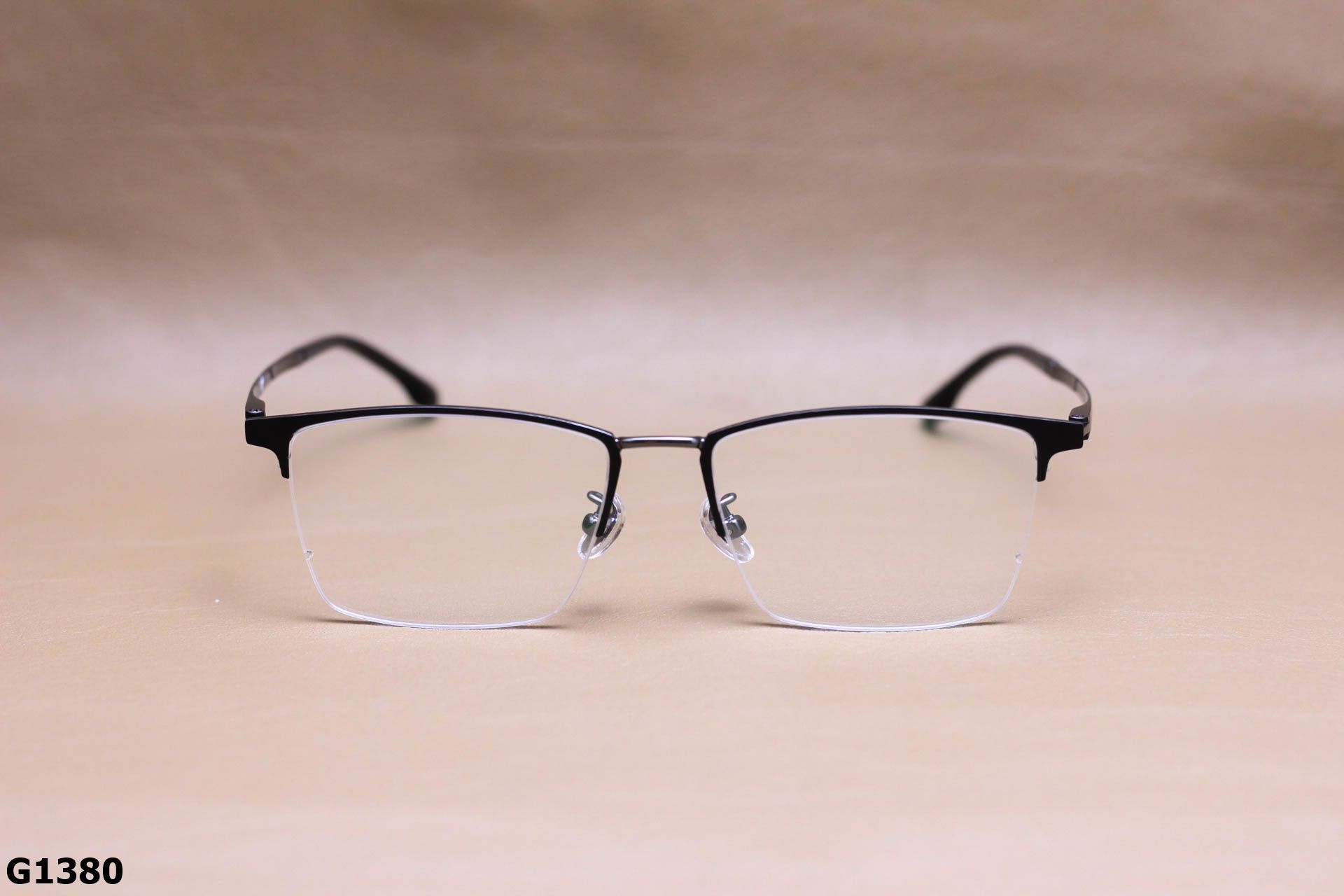 Gọng Kính Cận Titianium Cao Cấp, Thời Trang Nửa Gọng Unisex - G1380