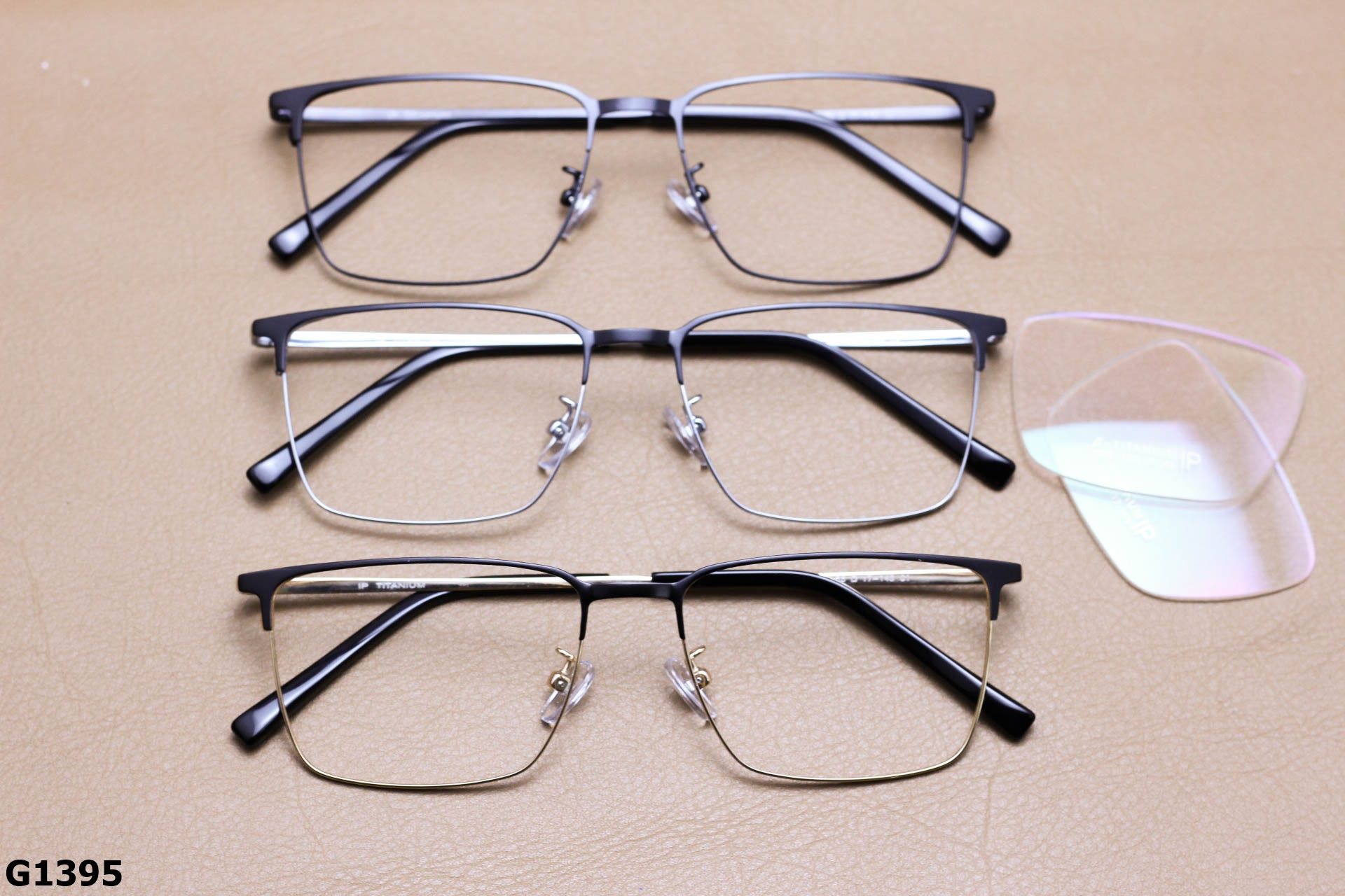 Gọng Kính Cận Titanium Cao Cấp, Dáng Vuông Unisex - G1395