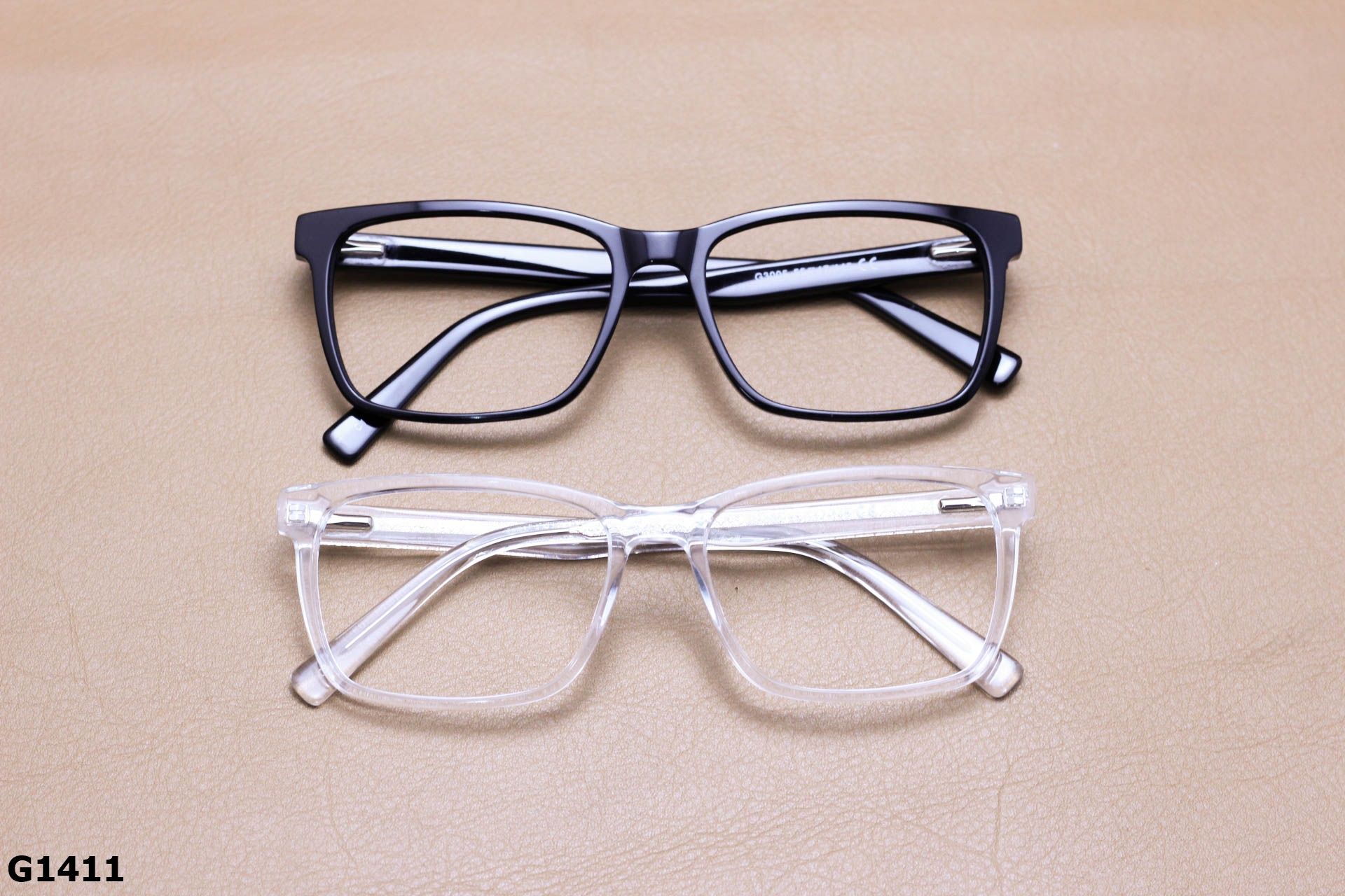 Gọng Kính Cận Thời Trang Unisex, Nhựa Acetate Nguyên Khối - G1411
