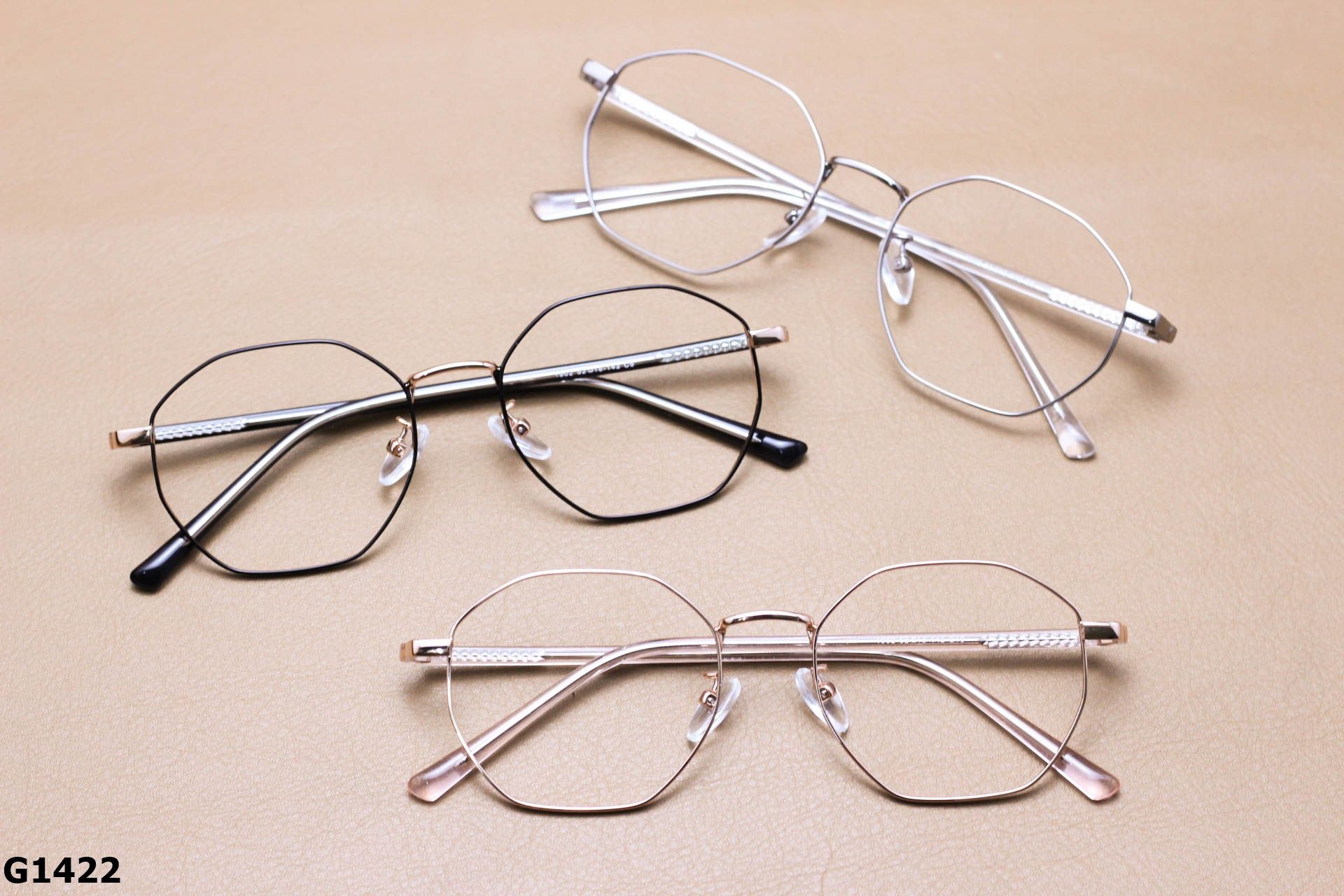 Gọng Kính Cận Hợp Kim Lục Giác Thời Trang Unisex - G1422