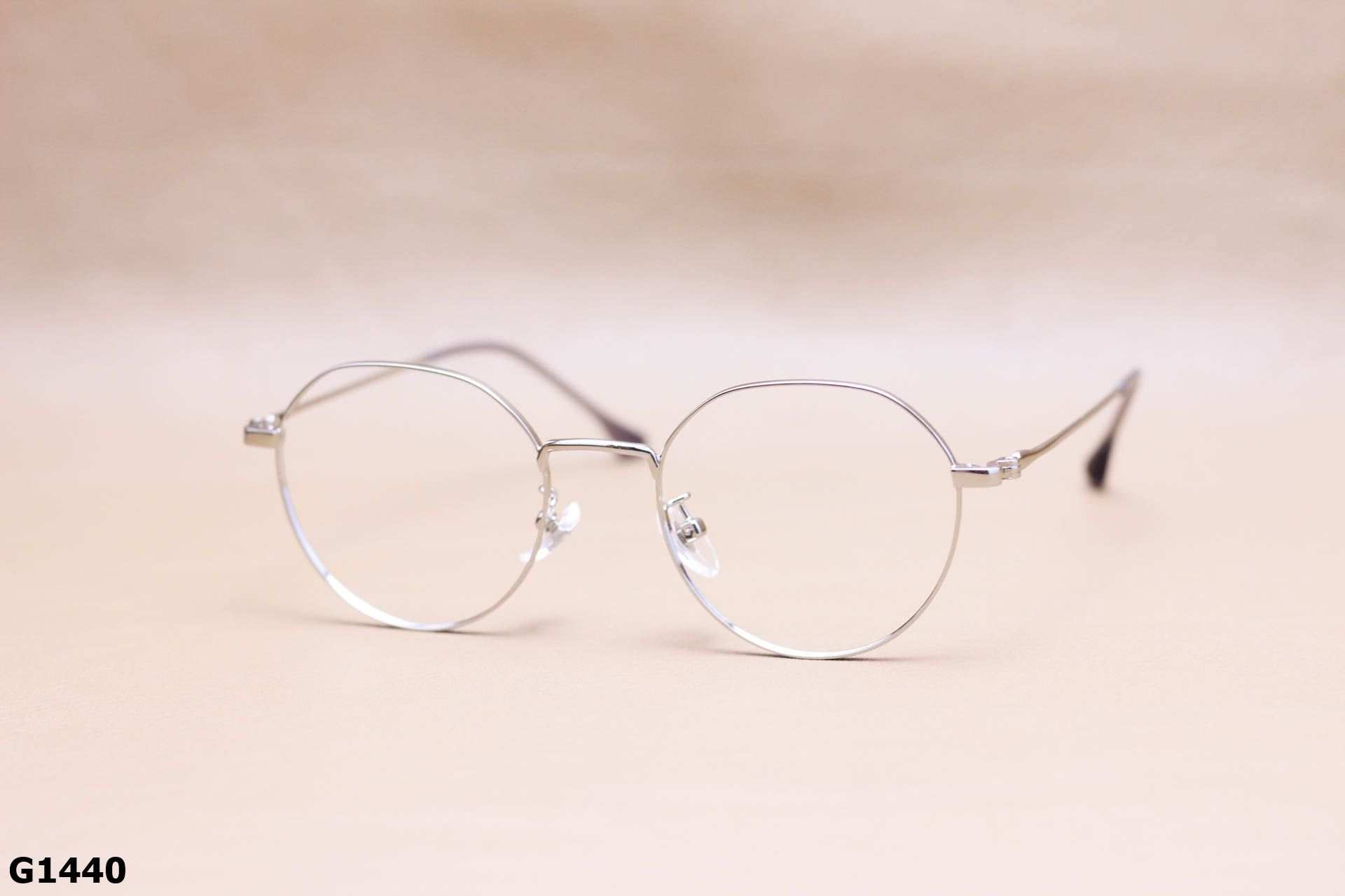 Gọng Kính Cận Tròn Ngố Thời Trang Unisex, Hợp Kim Thanh Mảnh - G1440
