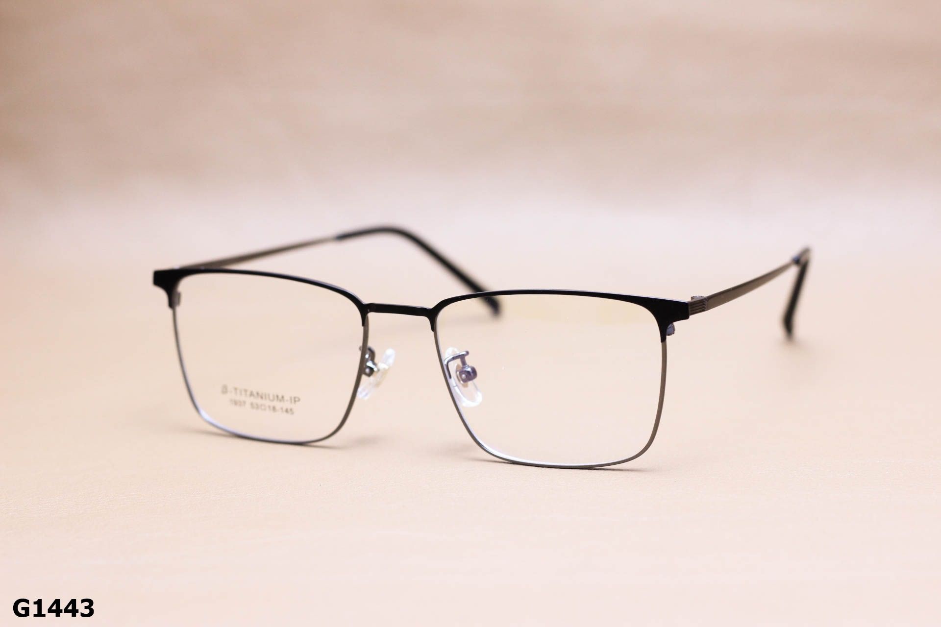Gọng Kính Cận Titanium Cao Cấp, Dáng Vuông Unisex - G1443