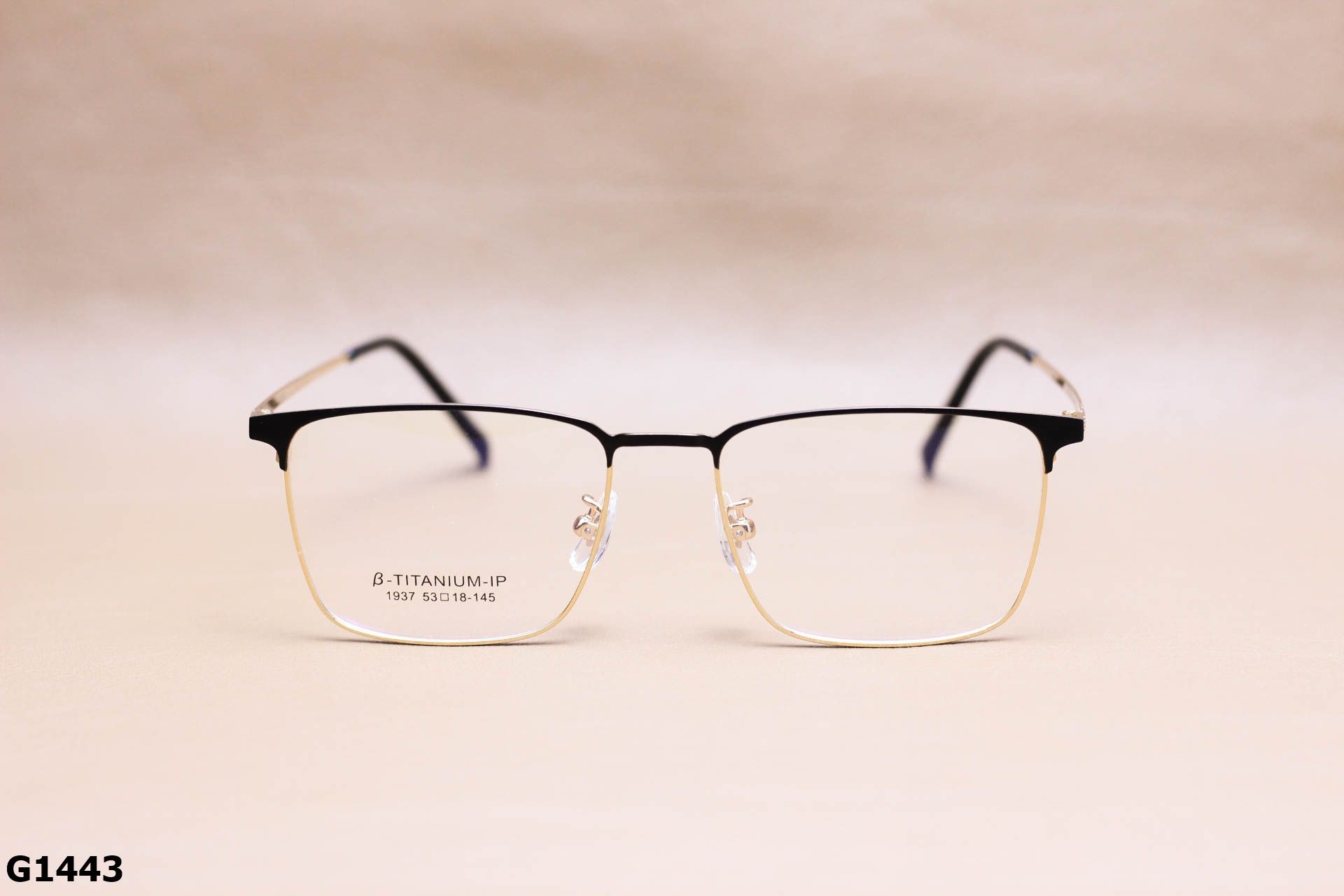 Gọng Kính Cận Titanium Cao Cấp, Dáng Vuông Unisex - G1443