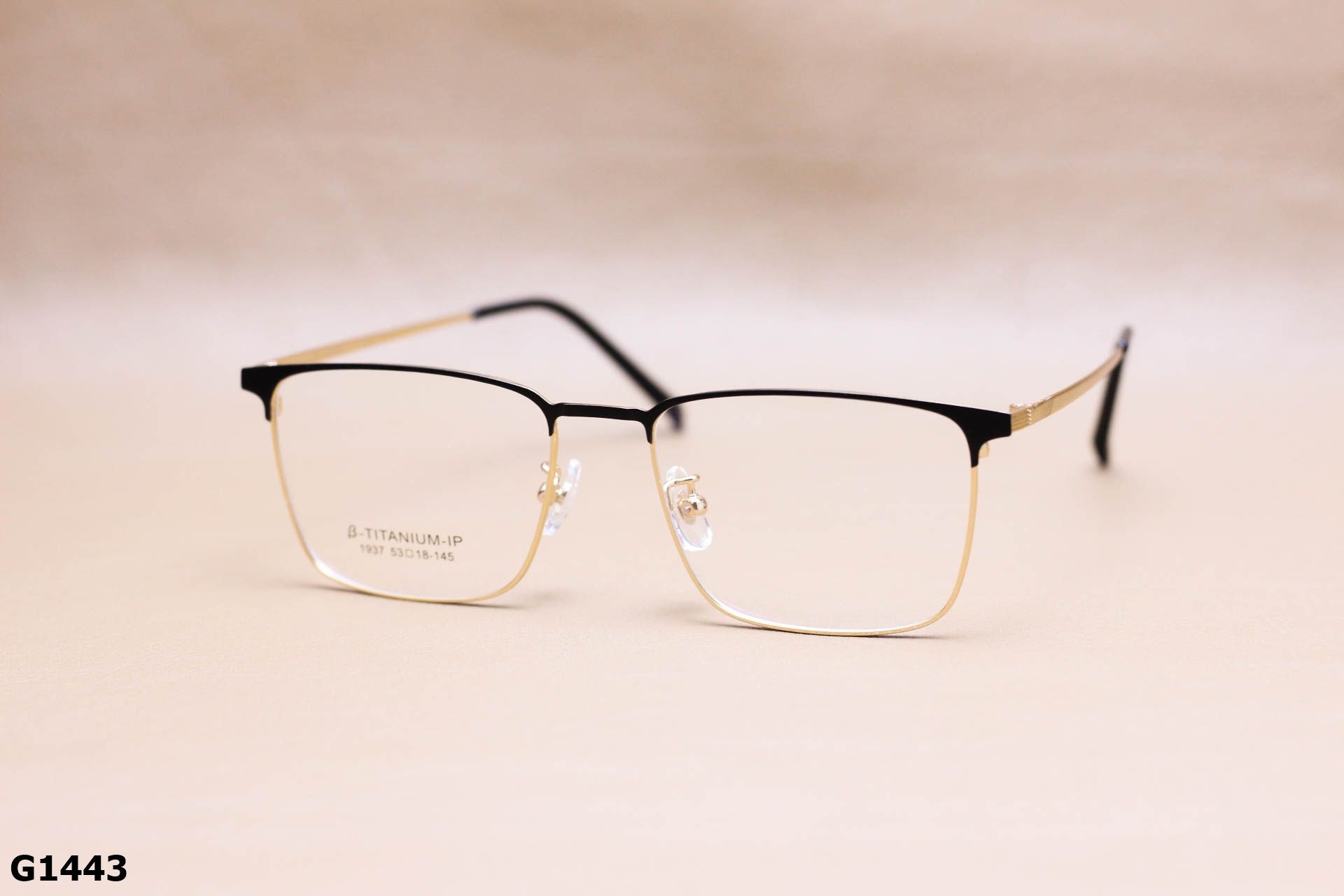Gọng Kính Cận Titanium Cao Cấp, Dáng Vuông Unisex - G1443