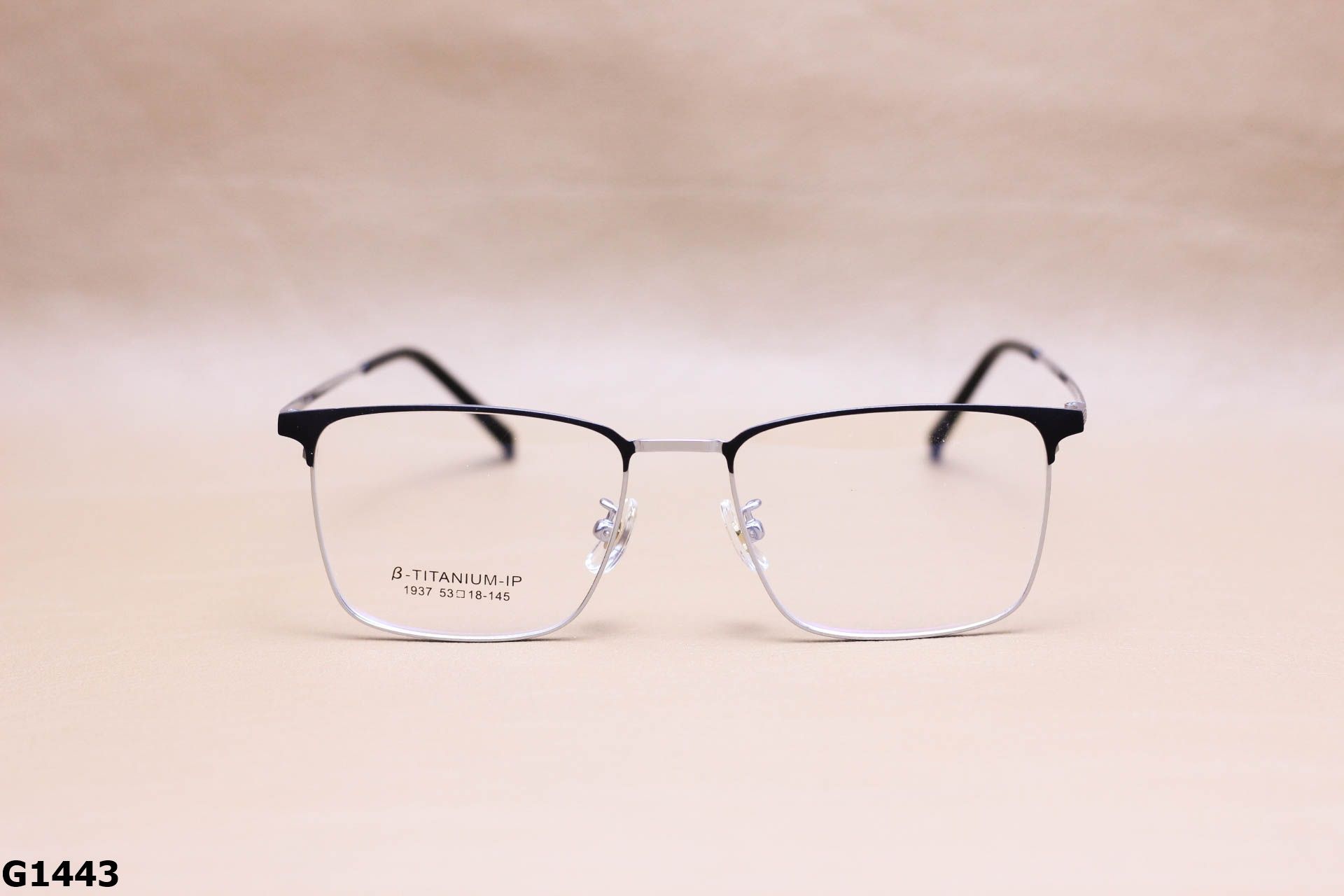 Gọng Kính Cận Titanium Cao Cấp, Dáng Vuông Unisex - G1443
