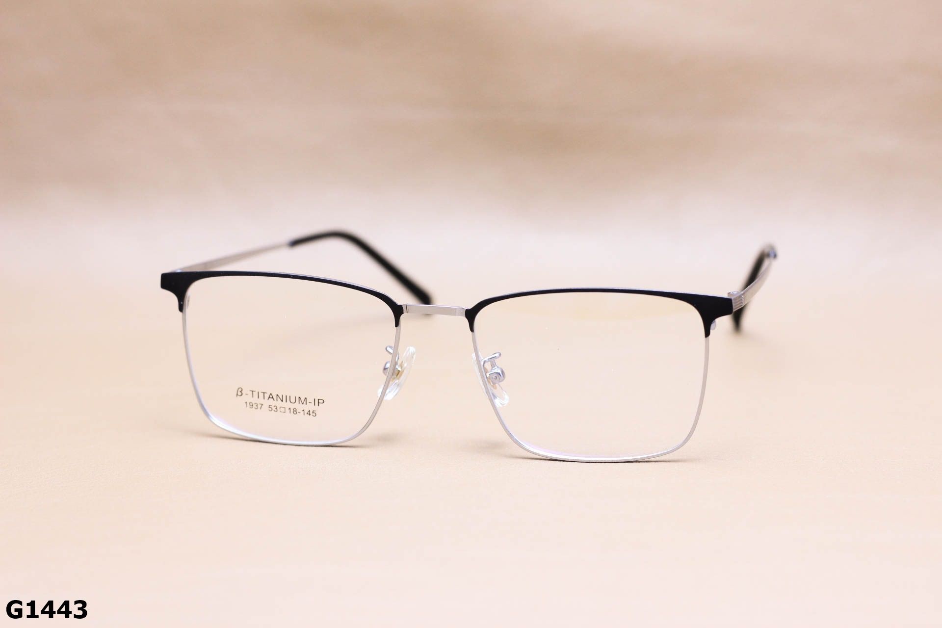 Gọng Kính Cận Titanium Cao Cấp, Dáng Vuông Unisex - G1443