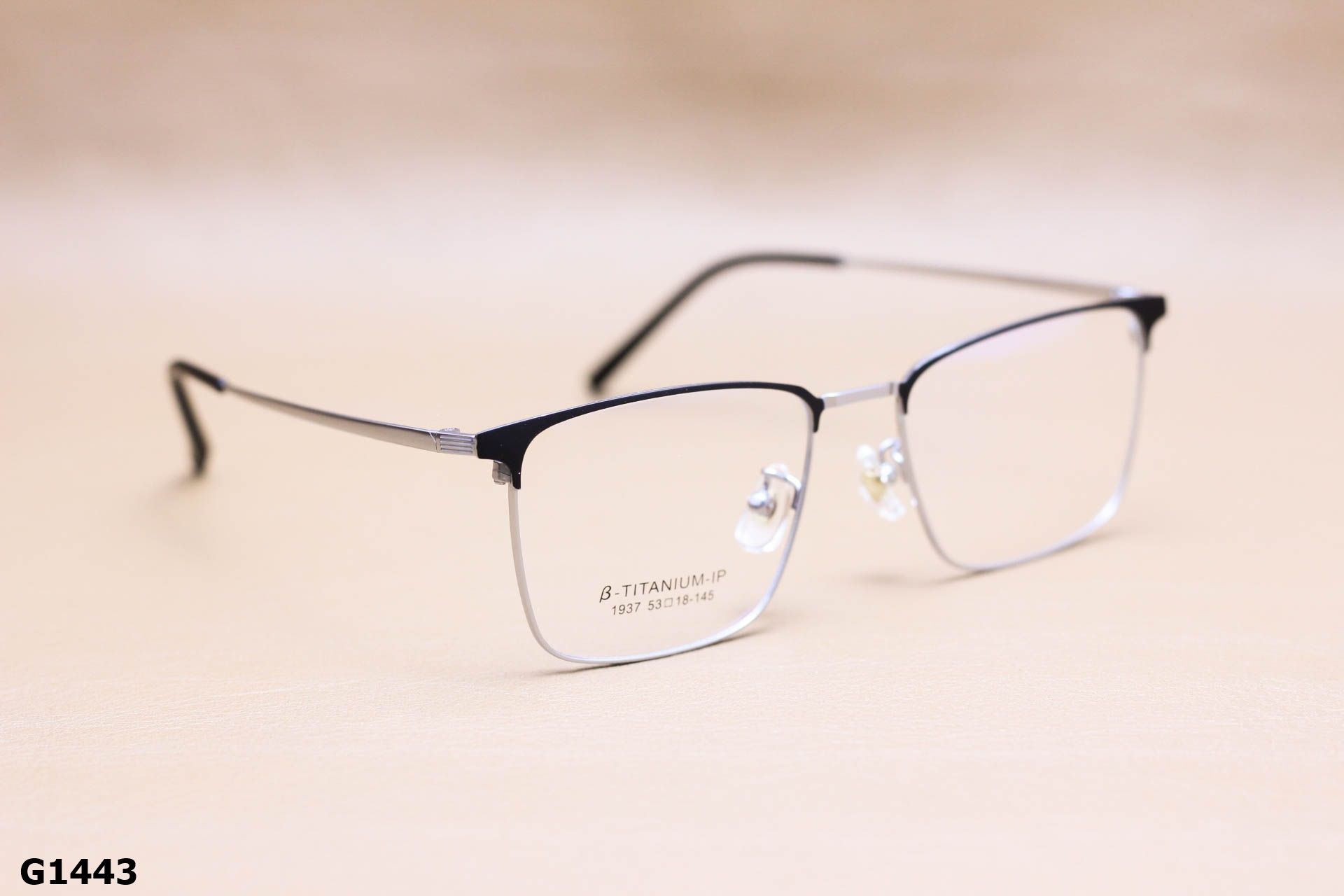 Gọng Kính Cận Titanium Cao Cấp, Dáng Vuông Unisex - G1443