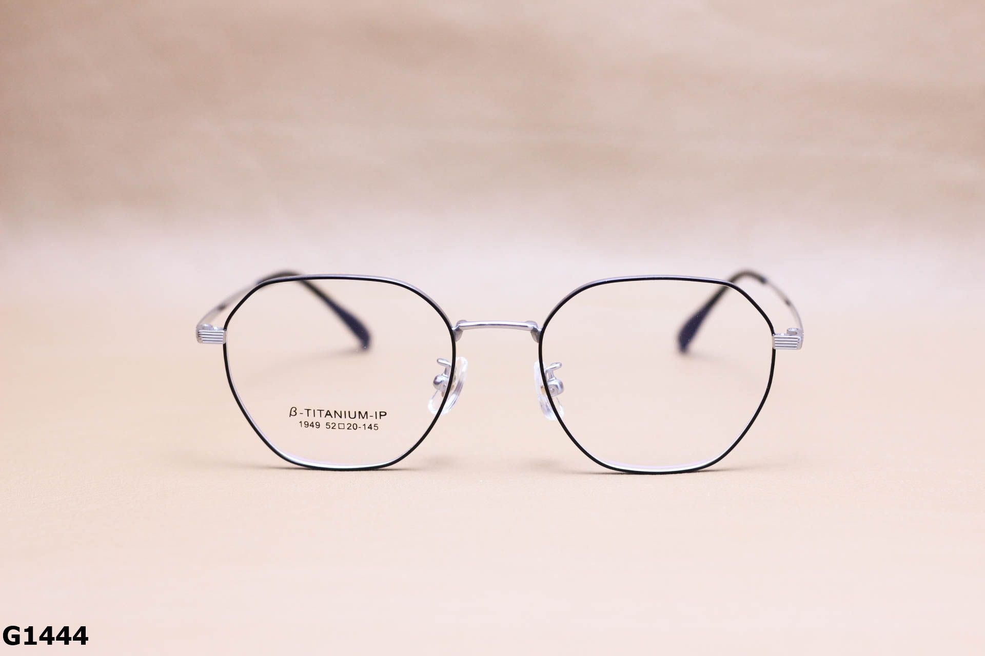 Gọng Kính Cận Titanium, Dáng Lục Giác Thời Trang Cao Cấp Unisex - G1444